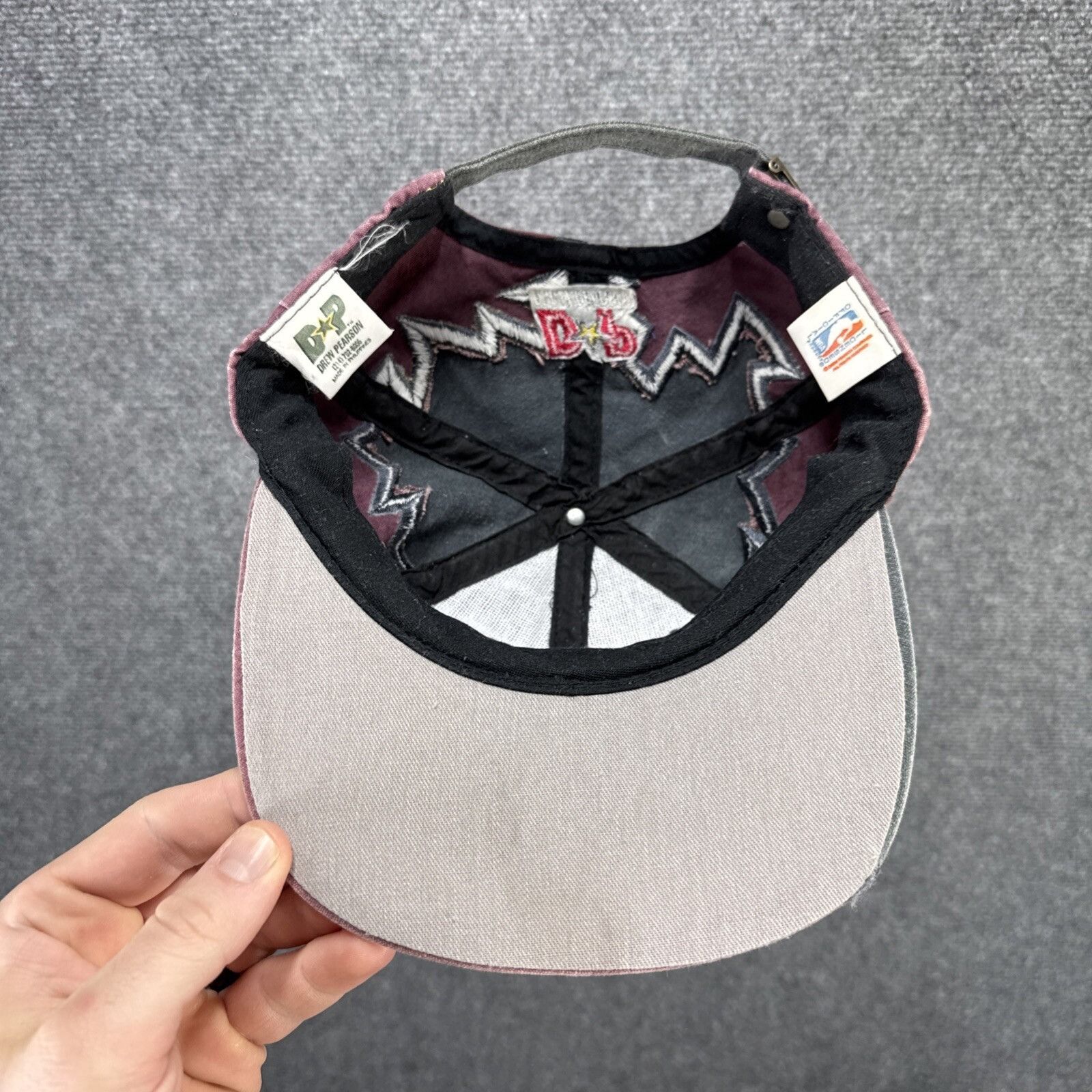 Vintage Miami Heat Hat Cap Snapback Jagged Edge Drew Pearson