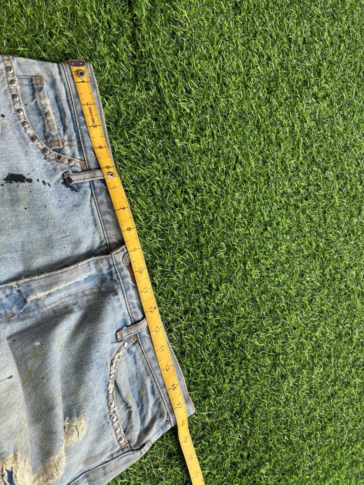 If Six Was Nine Flare Schlussel Distressed Ifsixwasnine Style Jeans Size US 35 - 12 Thumbnail