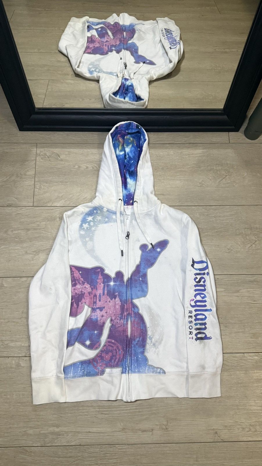 Disney Vintage / Y2K Disney Parks Wizard Mickey Zip Up Hoodie Size M / US 6-8 / IT 42-44 - 1 Thumbnail