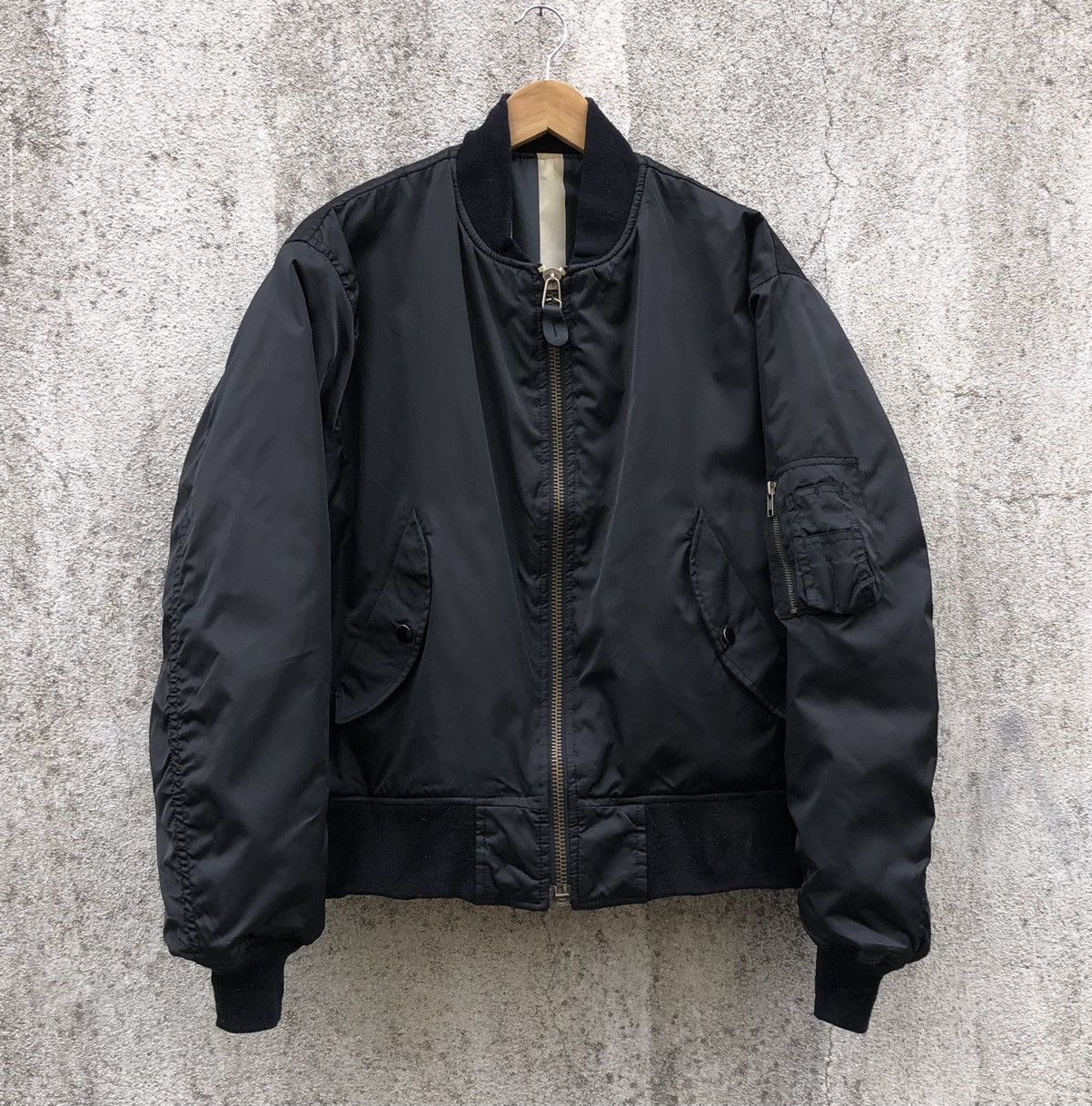 Vintage Vintage Flyer Man Intermediate Ma-1 Reversible Bomber Jacket Size US L / EU 52-54 / 3 - 2 Thumbnail