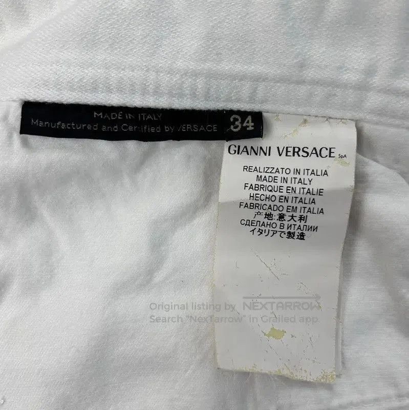 Versace Versace Casual White Denim Pants for Men . Size US 34 / EU 50 - 9 Thumbnail