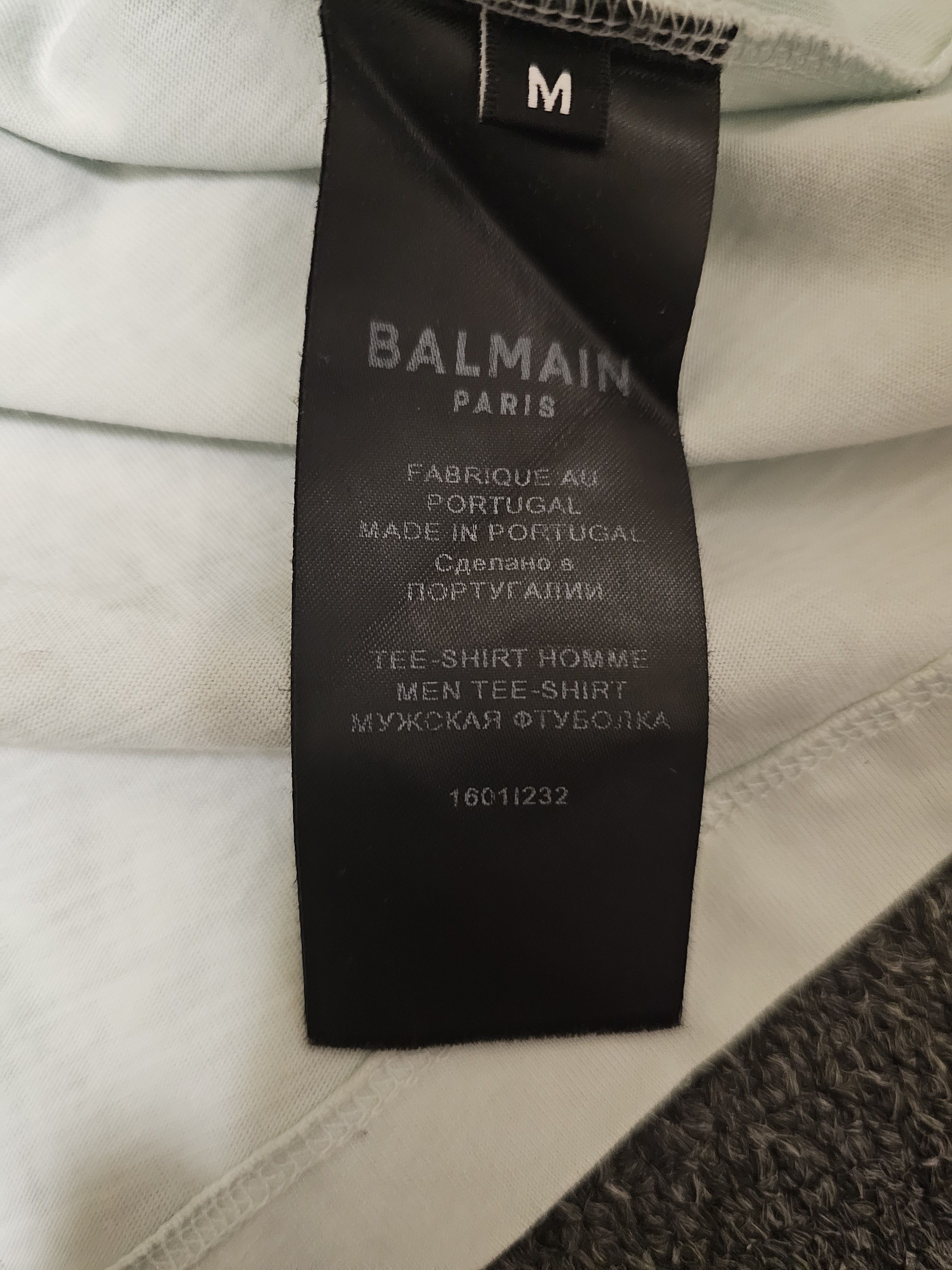 Balmain Balmain men's light blue T-shirts size M Size US M / EU 48-50 / 2 - 5 Thumbnail