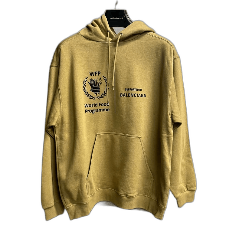 Balenciaga WFP Logo Print Casual Hoodie - benaras.co
