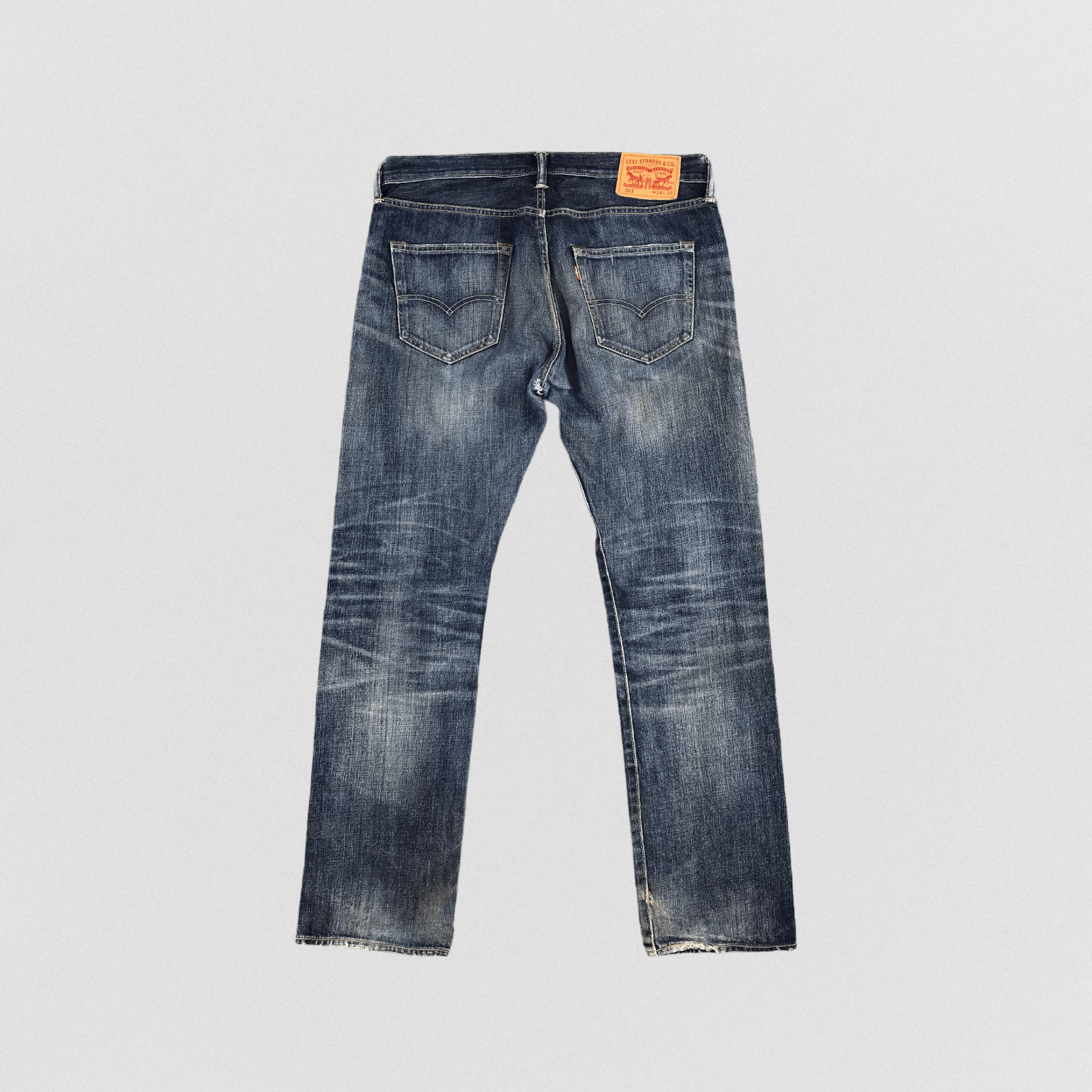 Levi's Vintage Blue Wash Levis 501 Jeans-JM2021 Size US 37 - 2 Thumbnail