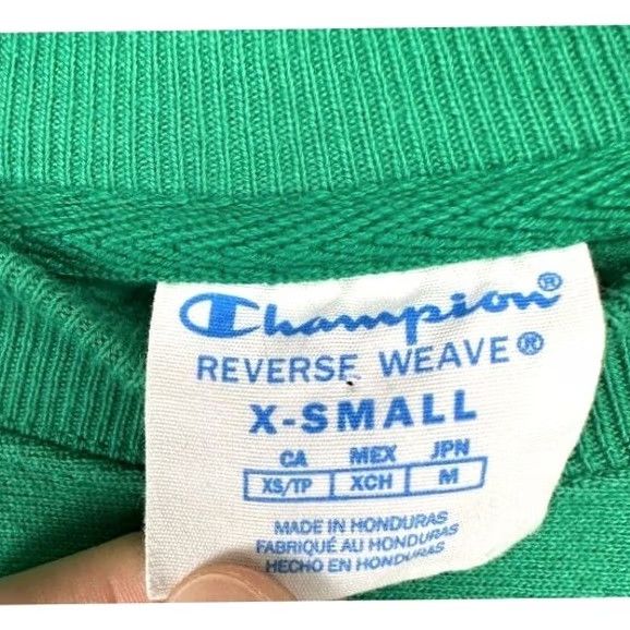 Champion Champion Reverse Weave Sweatshirt Mens Adult XS Green Crew Neck Pullover Sweater Size US XS / EU 42 / 0 - 4 Thumbnail