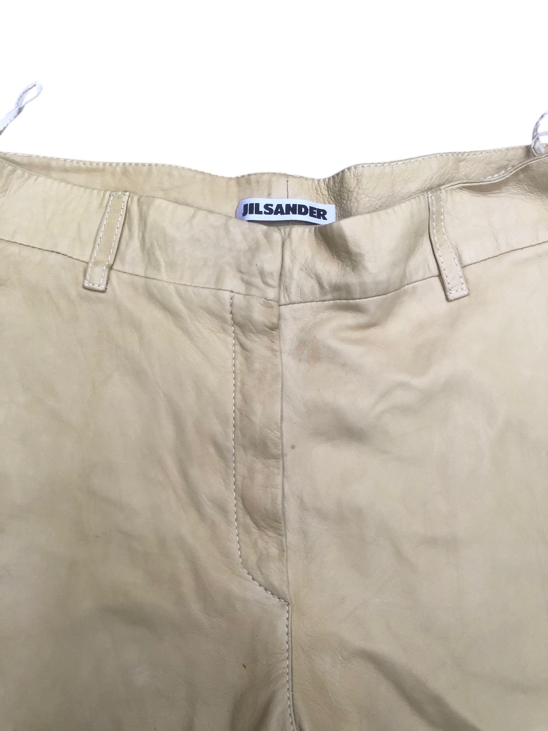 Jil Sander 🔥💯JILSANDER Designer Leather Pants Size 34 Size 34" / US 12 / IT 48 - 7 Thumbnail