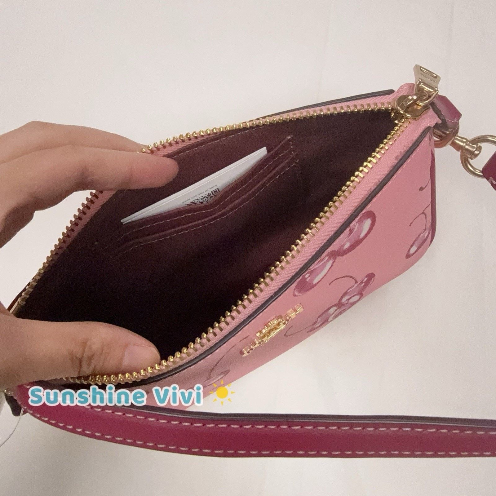 Coach NWT COACH CR827 Nolita 19 Cherry Flower Pink Bright Violent Size ONE SIZE - 5 Thumbnail