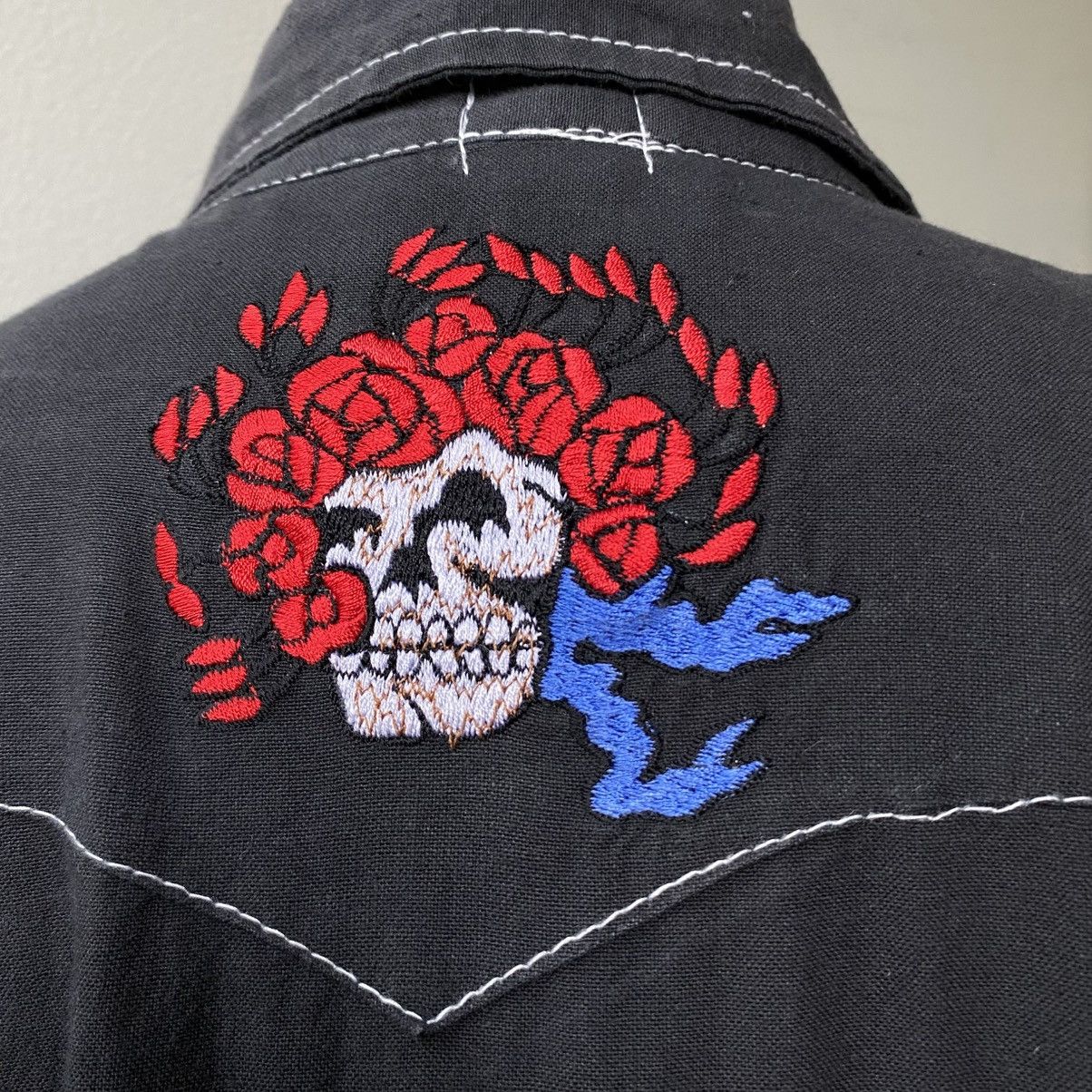 Grateful Dead GRATEFUL DEAD Black Rose Embroidered Western Shirt Size US XL / EU 56 / 4 - 15 Thumbnail