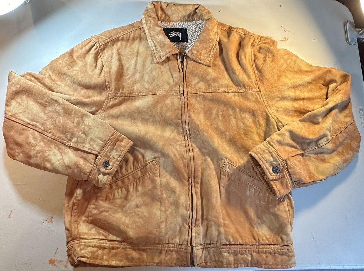 Stussy Stussy Stussy Shearling Dyed Trucker Jacket 'Brown' Size US L / EU 52-54 / 3 - 1 Thumbnail