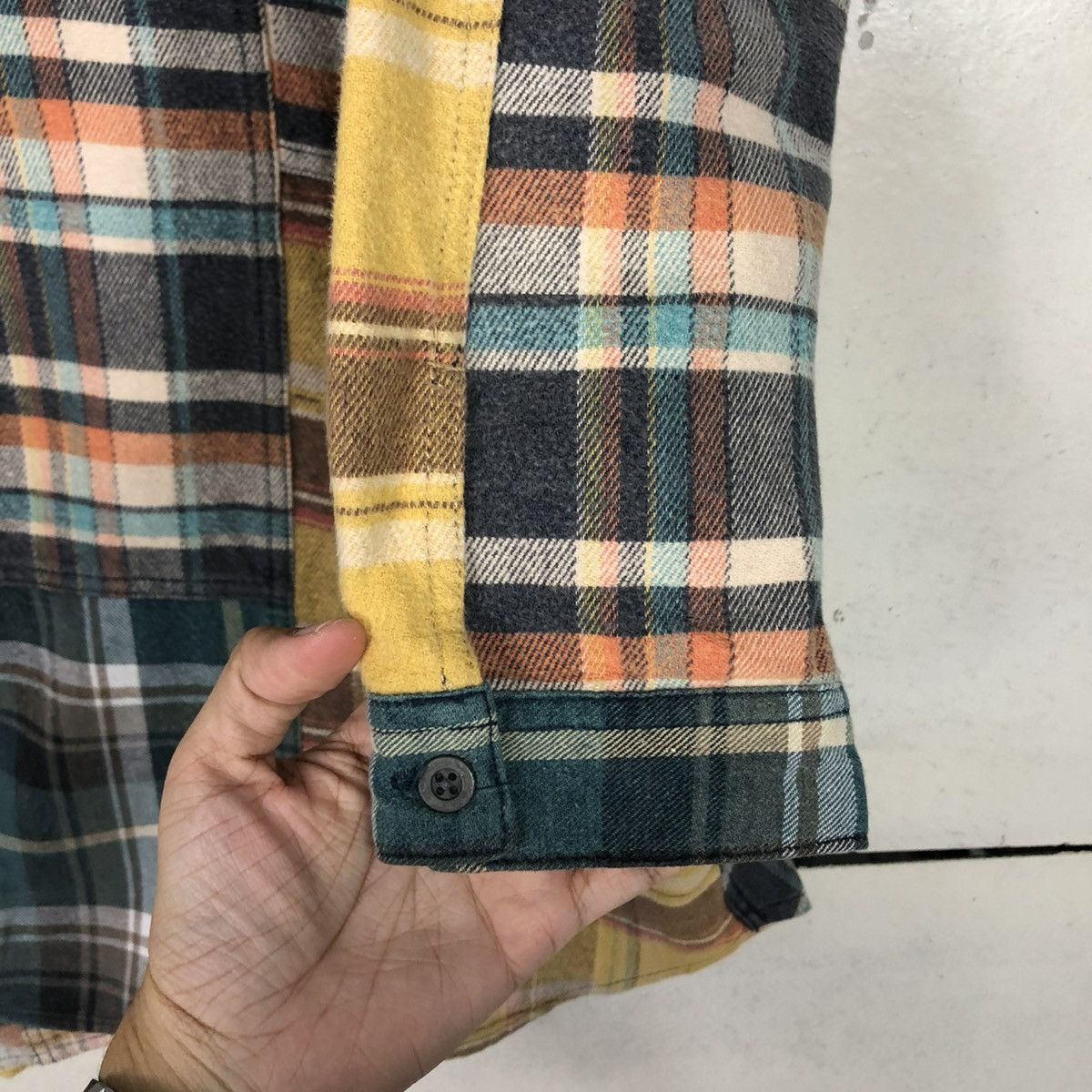 Hysteric Glamour 🔥VINTAGE SHIRT BUTTON JACKET PATCHWORK TARTAN DRUG STORE’S Size US L / EU 52-54 / 3 - 17 Thumbnail
