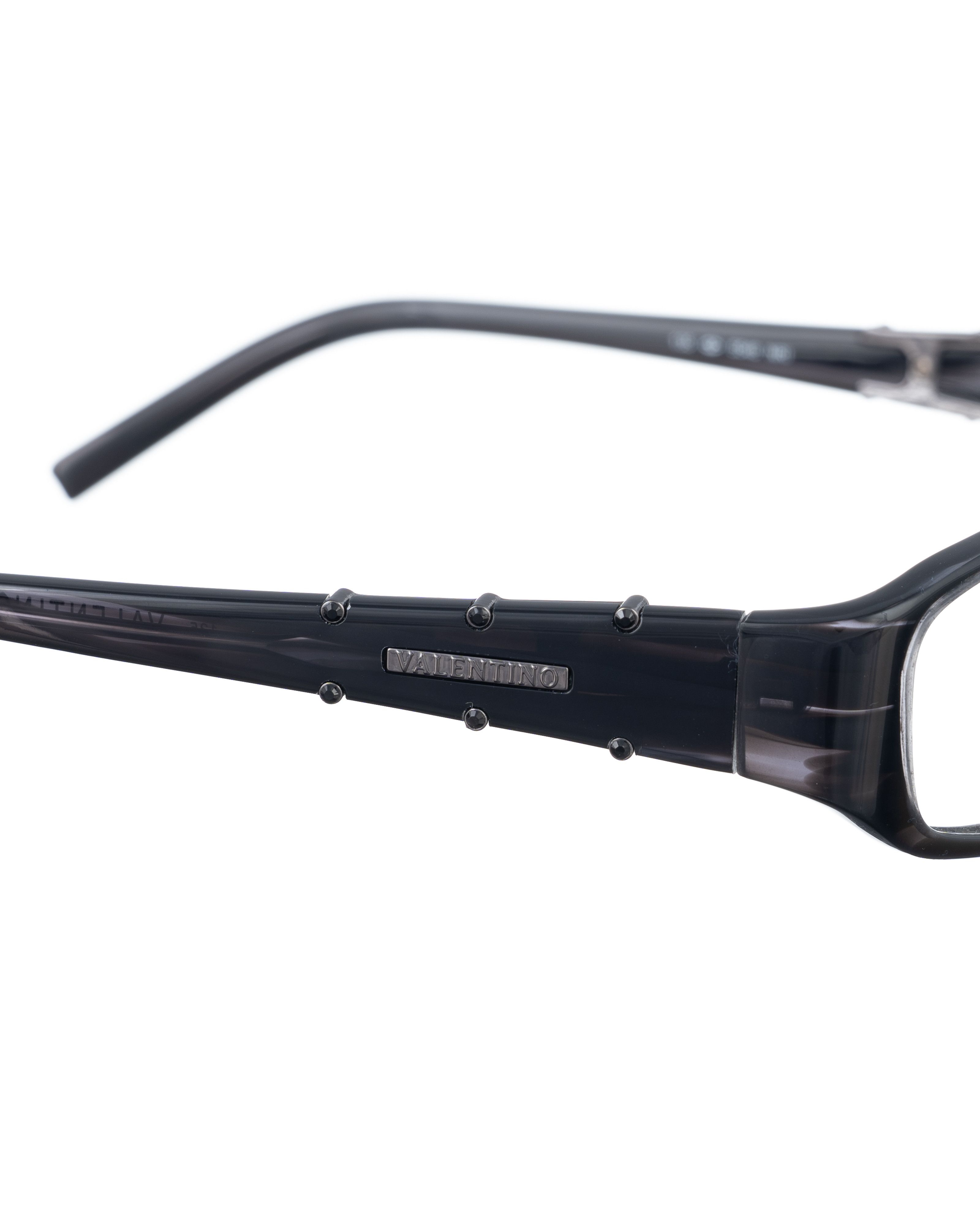 Valentino Valentino 00s Black Glasses with Black Rhinestones Size ONE SIZE - 3 Thumbnail