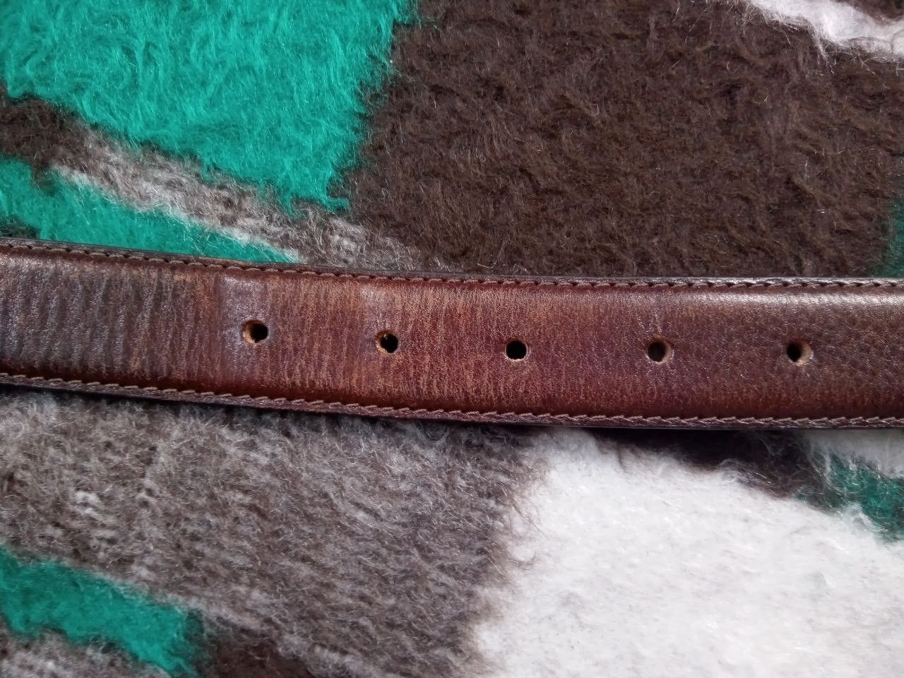 Vera Pelle Vera Pelle Hand Made Leather Belt Size ONE SIZE - 11 Thumbnail