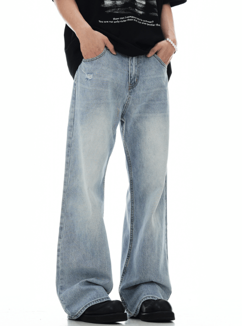 Japanese Brand American retro washed distressed casual jeans Size US 32 / EU 48 - 2 Thumbnail