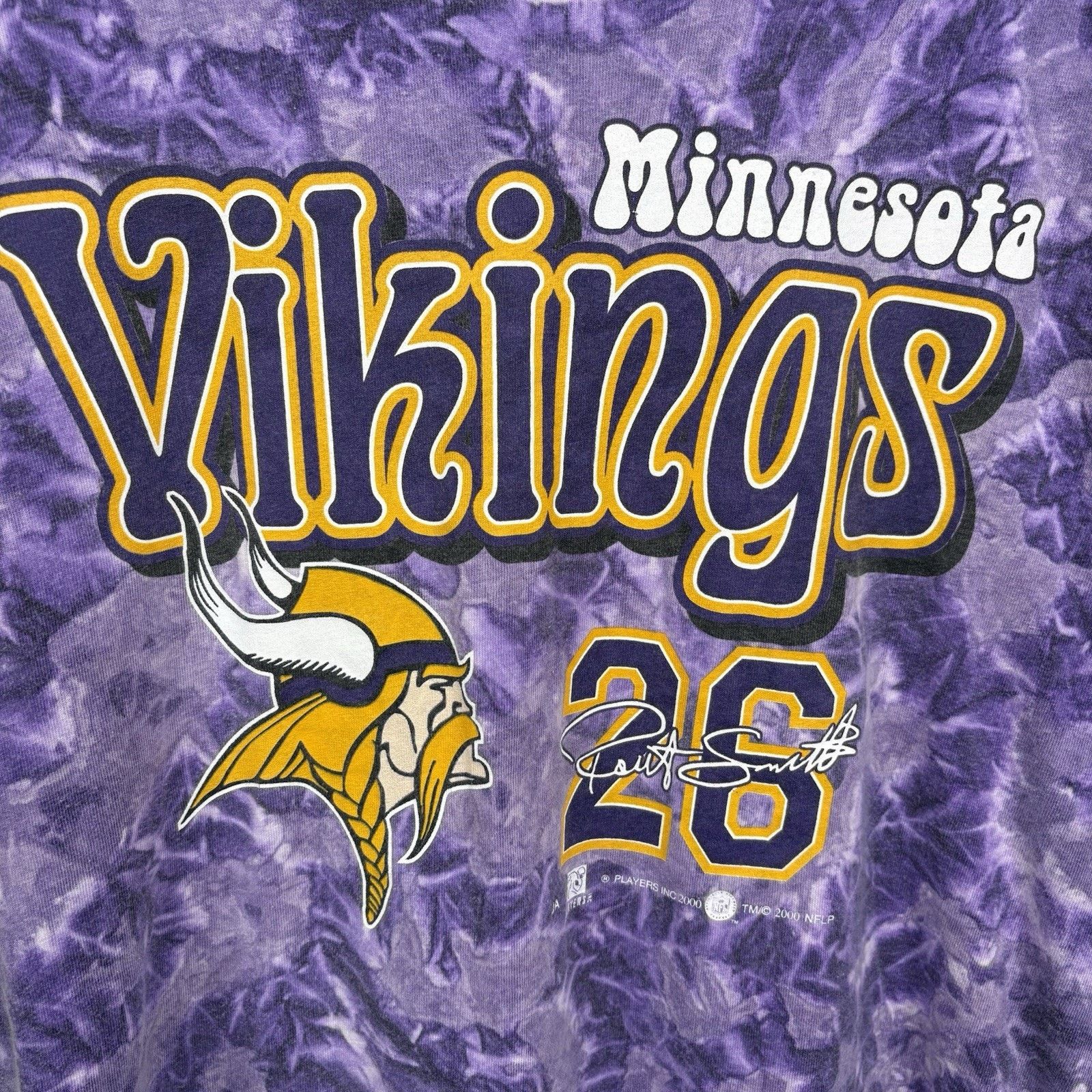 All Sport 2000 Tie-die Minnesota Vikings #26 AOP Tee Shirt X-Large Size US XL / EU 56 / 4 - 2 Thumbnail