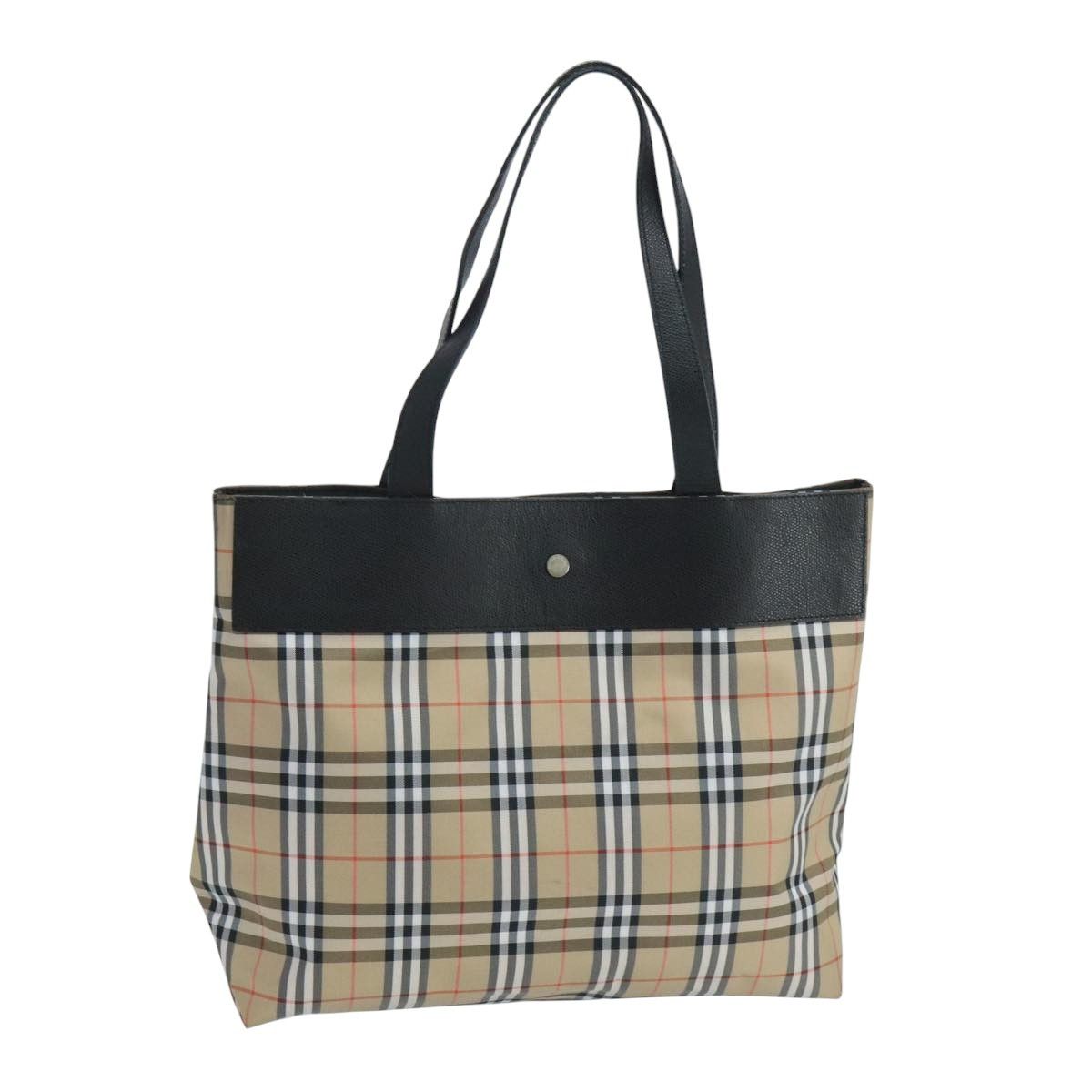 Burberry Nova Check Beige Synthetic Shoulder Bag (Pre-Owned) Size ONE SIZE - 1 Thumbnail