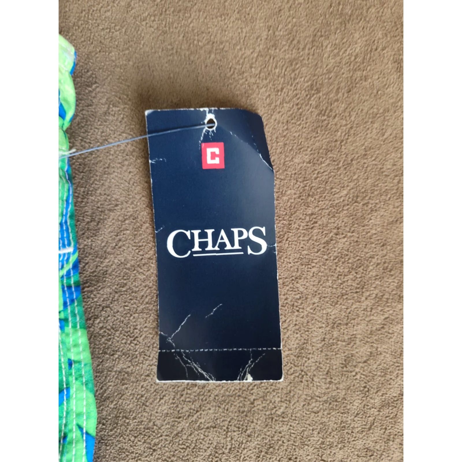 Chaps Chaps Mens Swim Trunks XXL Floral Print Board Shorts Lined NWT New Blue Beach Tropical Size US 39 - 5 Thumbnail