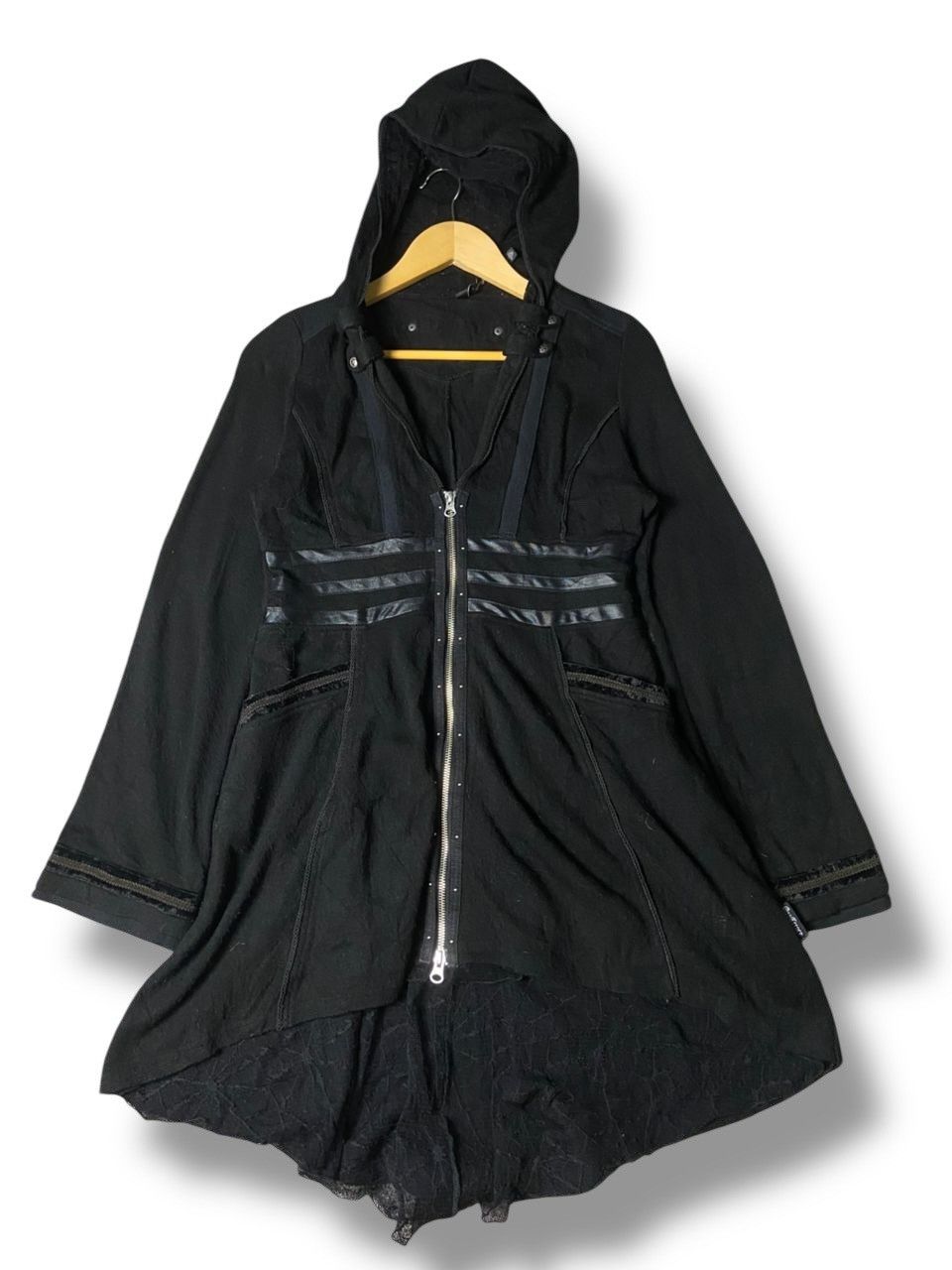 Japanese Brand Vintage Ozz Croce Gothic Style Hooded Jacket (147) Size US XXS / EU 40 - 1 Thumbnail