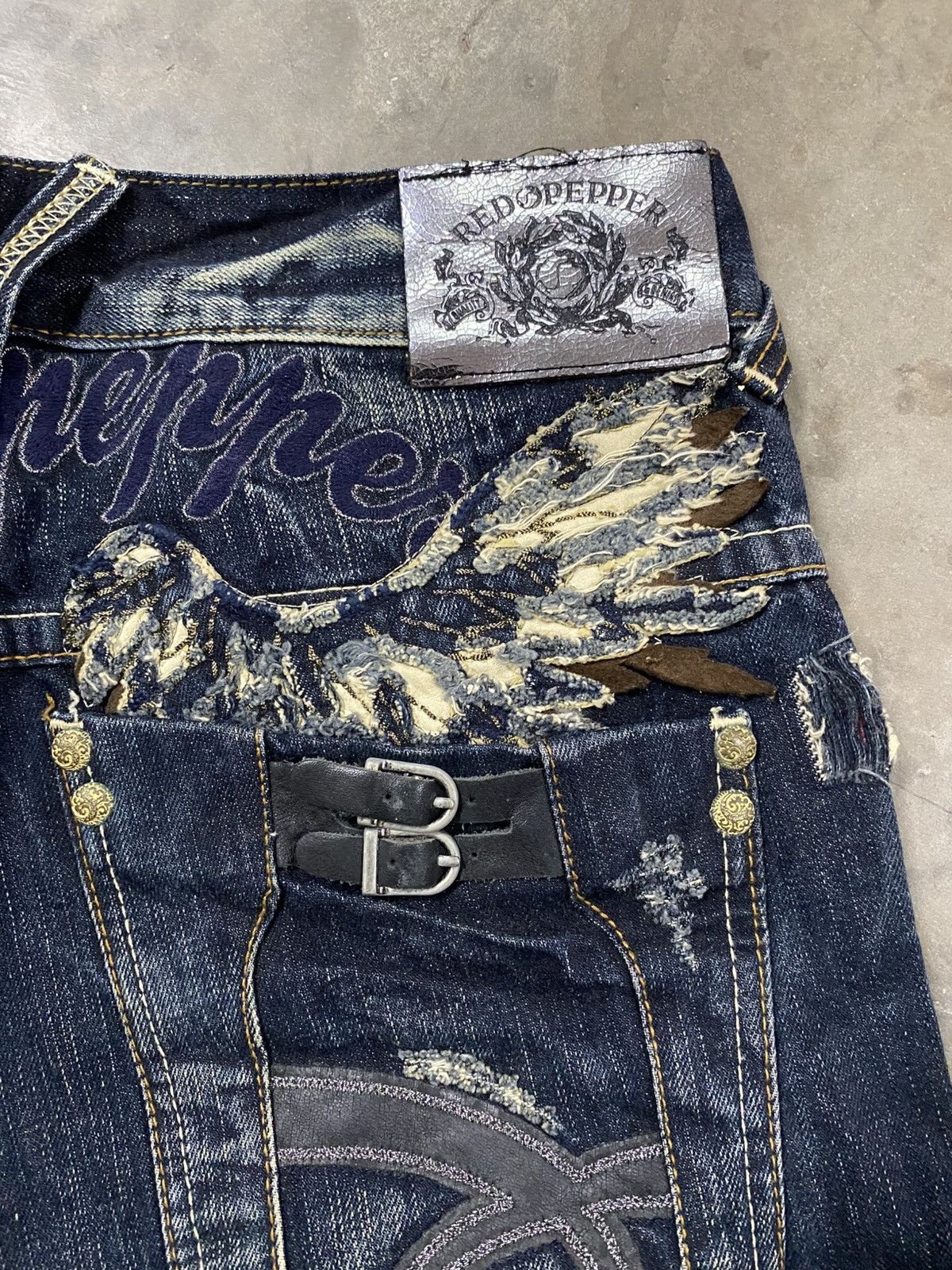 Hysteric Glamour × Le Grande Bleu (L.G.B.) × Tornado Mart Jeans Japanese Red Pepper Claws Distressed Denim @219 Size US 30 / EU 46 - 5 Thumbnail