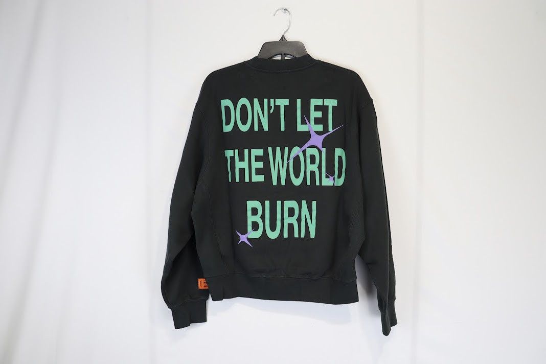 Heron Preston o1rshd1 HP Burn Crewneck in Black Size US M / EU 48-50 / 2 - 9 Thumbnail
