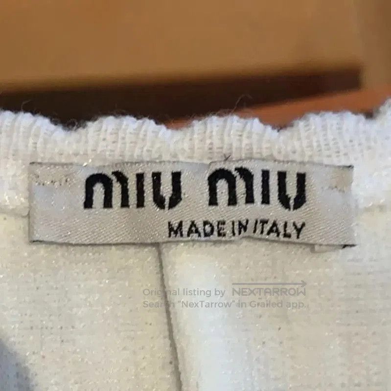 Miu Miu Miu Miu White Long Sleeve Dress for Women . Size L / US 10 / IT 46 - 3 Thumbnail