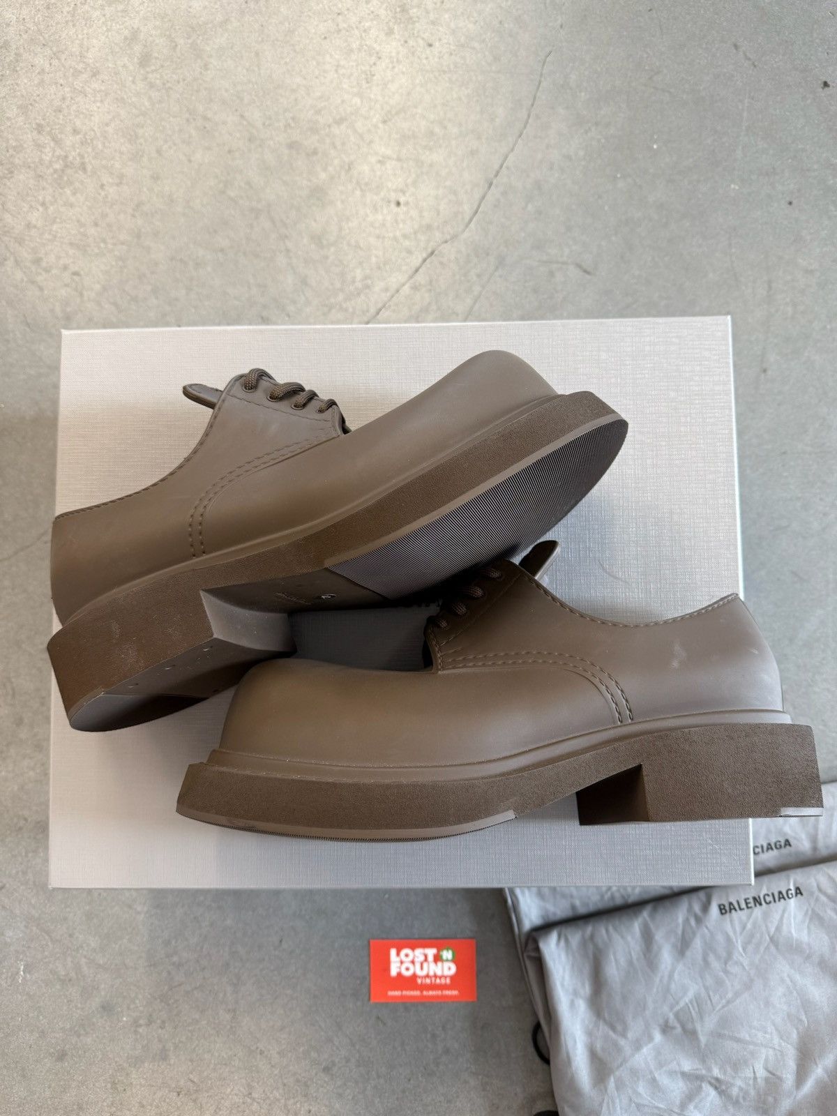 Balenciaga Balenciaga Steroid Derby Shoes Khaki Size US 9 / EU 42 - 1 Thumbnail