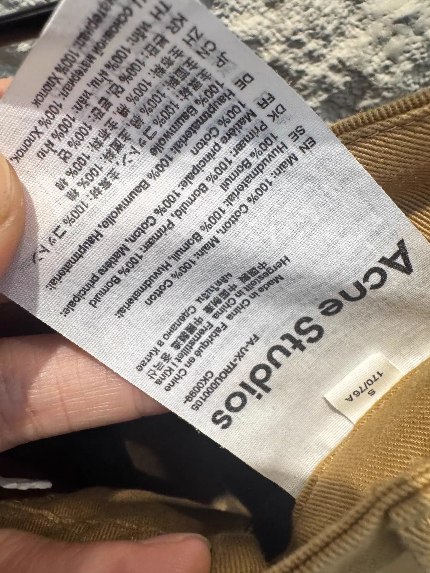 Acne Studios Acne Studios Khaki Relaxed Wide-Leg Chino Pants Size S Size US 29 - 4 Thumbnail