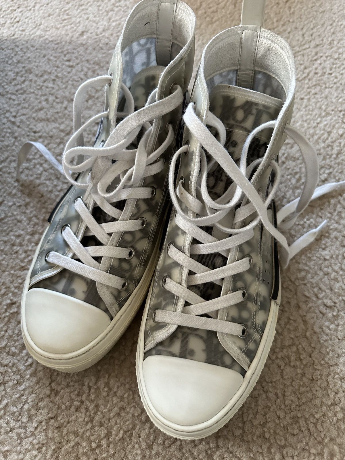 Dior Dior b23 high top Oblique Canvas sneakers size eu 40 us 8 Size US 8 / EU 41 - 4 Thumbnail