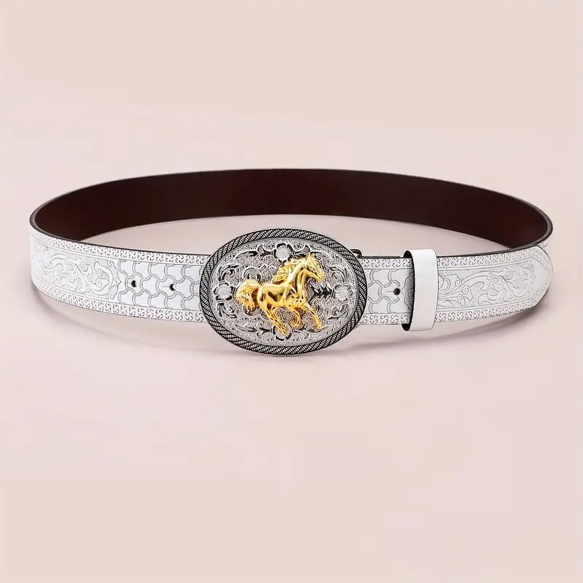 Designer Vibe Vintage Belt Riveted Belts Menswear Accessories Size ONE SIZE - 4 Thumbnail