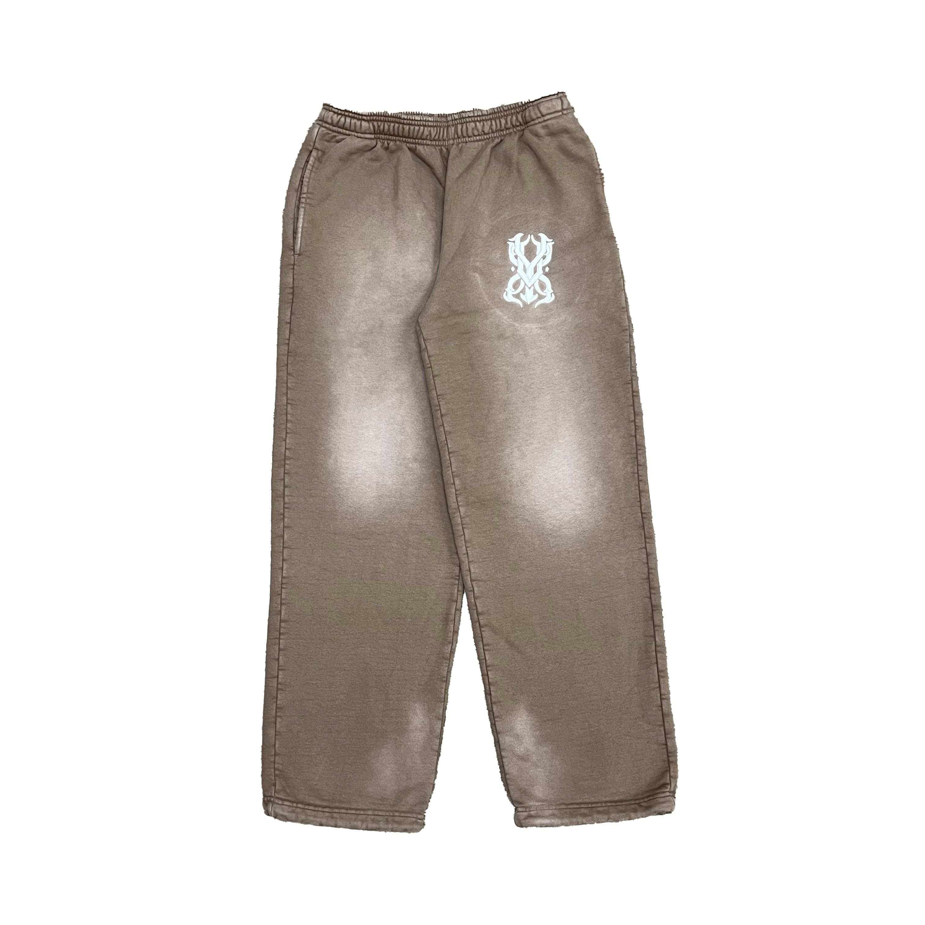 YVX YVX Sunfaded Monogram Sweatpants Brown Size US 44 / EU 60 - 1 Thumbnail