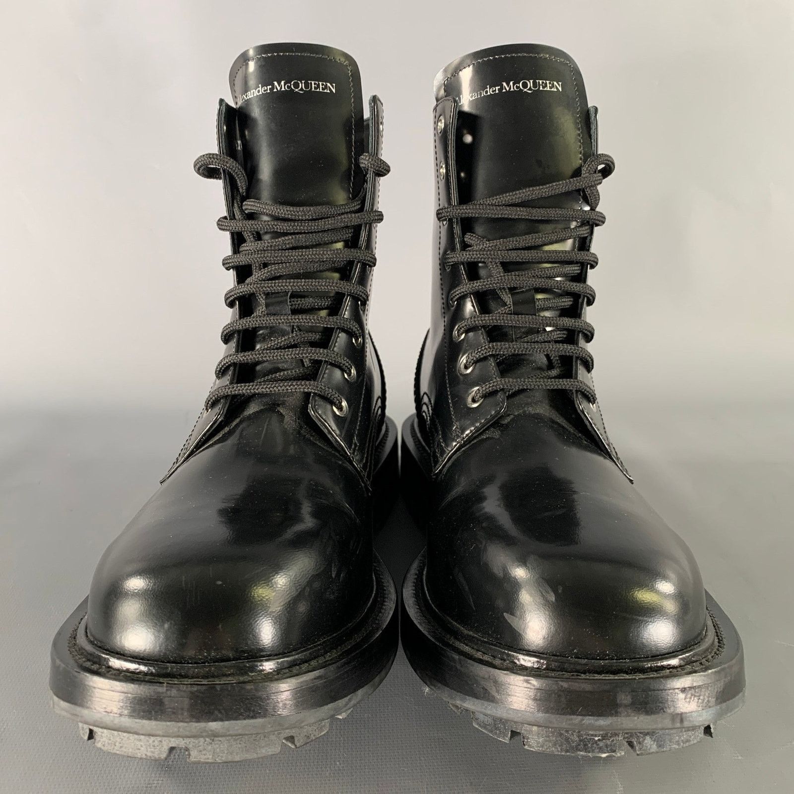 Alexander McQueen ALEXANDER MCQUEEN Size 8.5 Black Leather Lace Up Boots Size US 8.5 / EU 41-42 - 4 Thumbnail