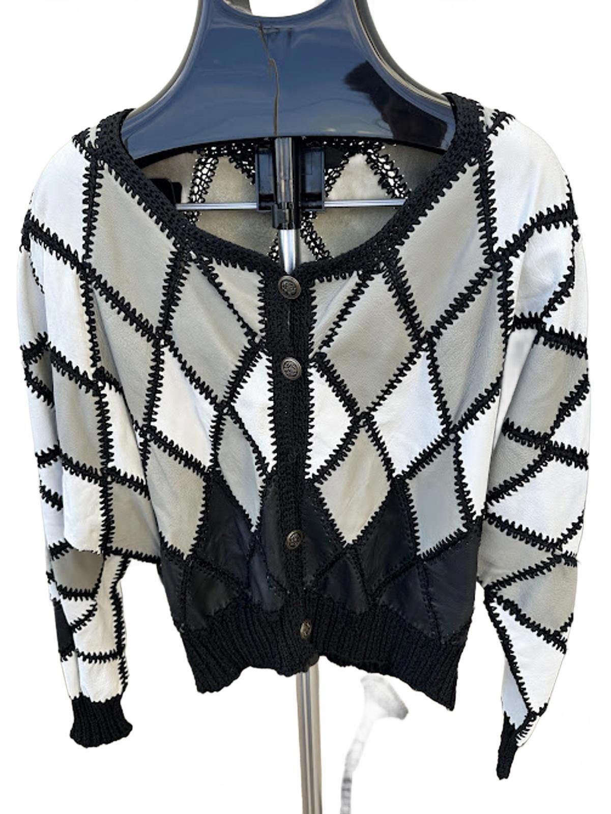 Other BUBU Beverly Hills Leather Patch Sweater Size XL / US 12-14 / IT 48-50 - 1 Thumbnail