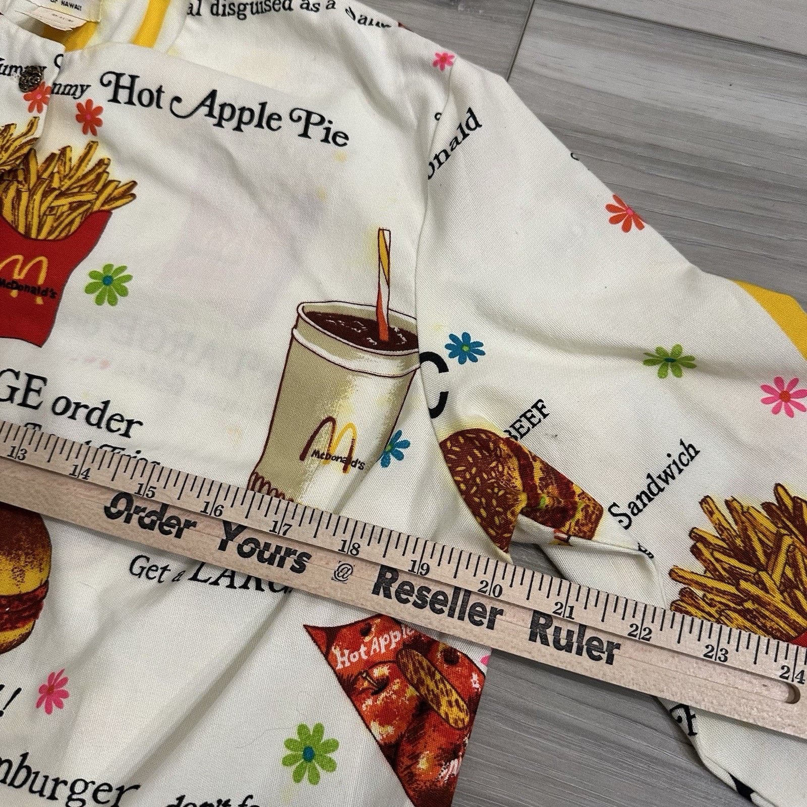 Vintage VTG 70’s Ronald McDonald's AOP Worker’s Smock Shirt Rare Size US M / EU 48-50 / 2 - 10 Thumbnail