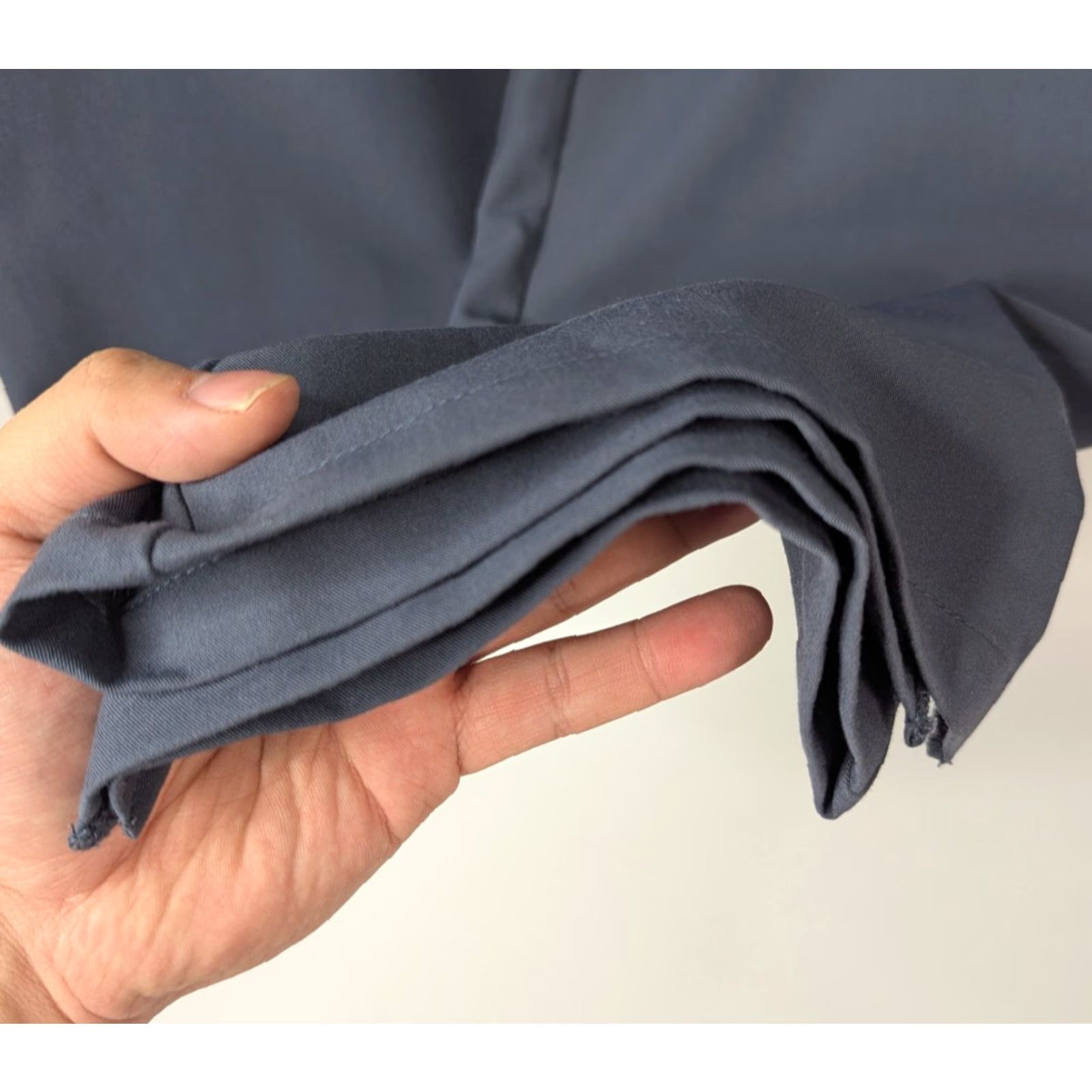 Vintage Jaanuu Women's Scrub Pants Grey Blue L Drawstring Pockets Stretch Tagless Medical Nurse Size 36" / US 14 / IT 50 - 2 Thumbnail