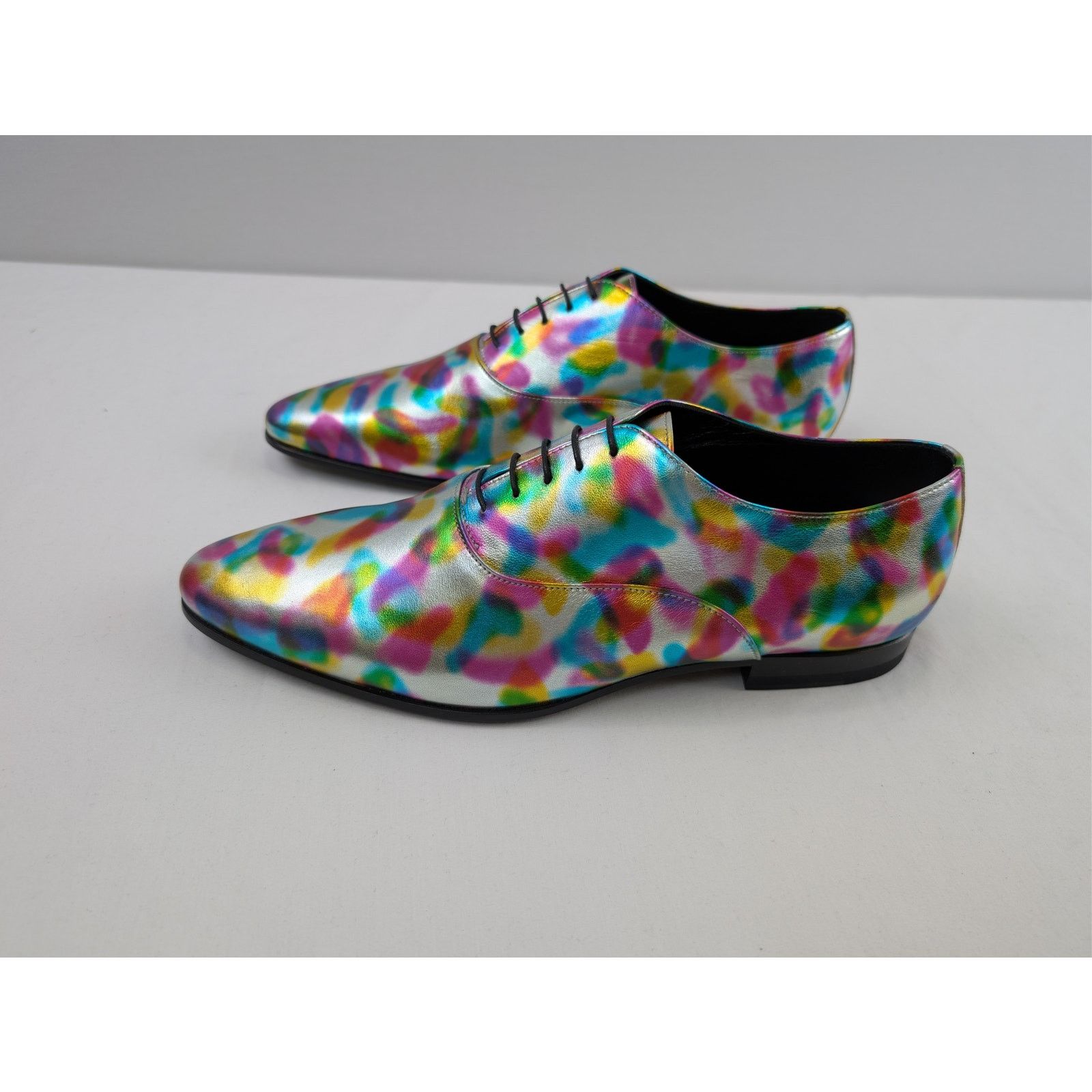 Saint Laurent Paris o1rshd1 Q:2 / Paint Oxford Derby Shoe boots in Multicolor Size US 10 / EU 43 - 8 Thumbnail