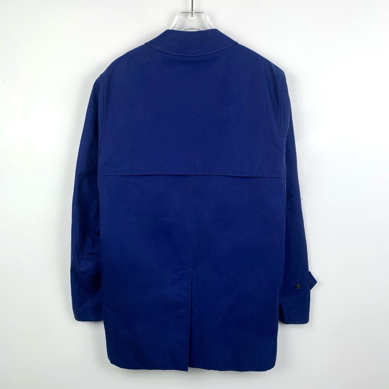 Burberry Burberry London Blue Single-Breasted Lapel Cotton & Silk Tre Size US M / EU 48-50 / 2 - 8 Thumbnail