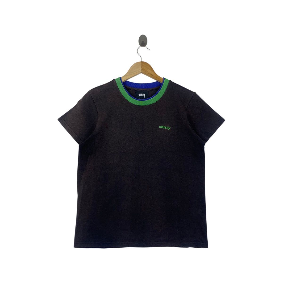 Stussy STUSSY Tee Shirt Double Colar Small Logo Embroidered Size XS / US 0-2 / IT 36-38 - 1 Thumbnail
