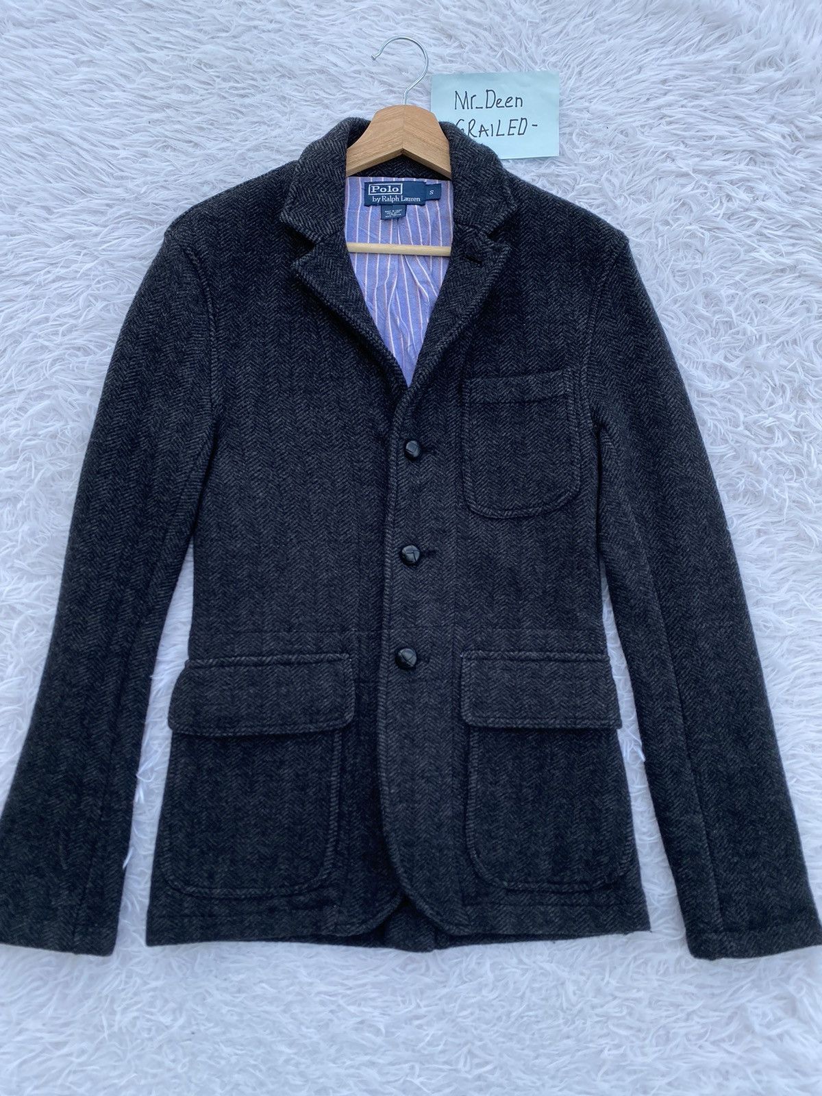 Polo Ralph Lauren Rare Vintage Polo Ralph Lauren Wool Coat/ Jacket Size US S / EU 44-46 / 1 - 1 Thumbnail