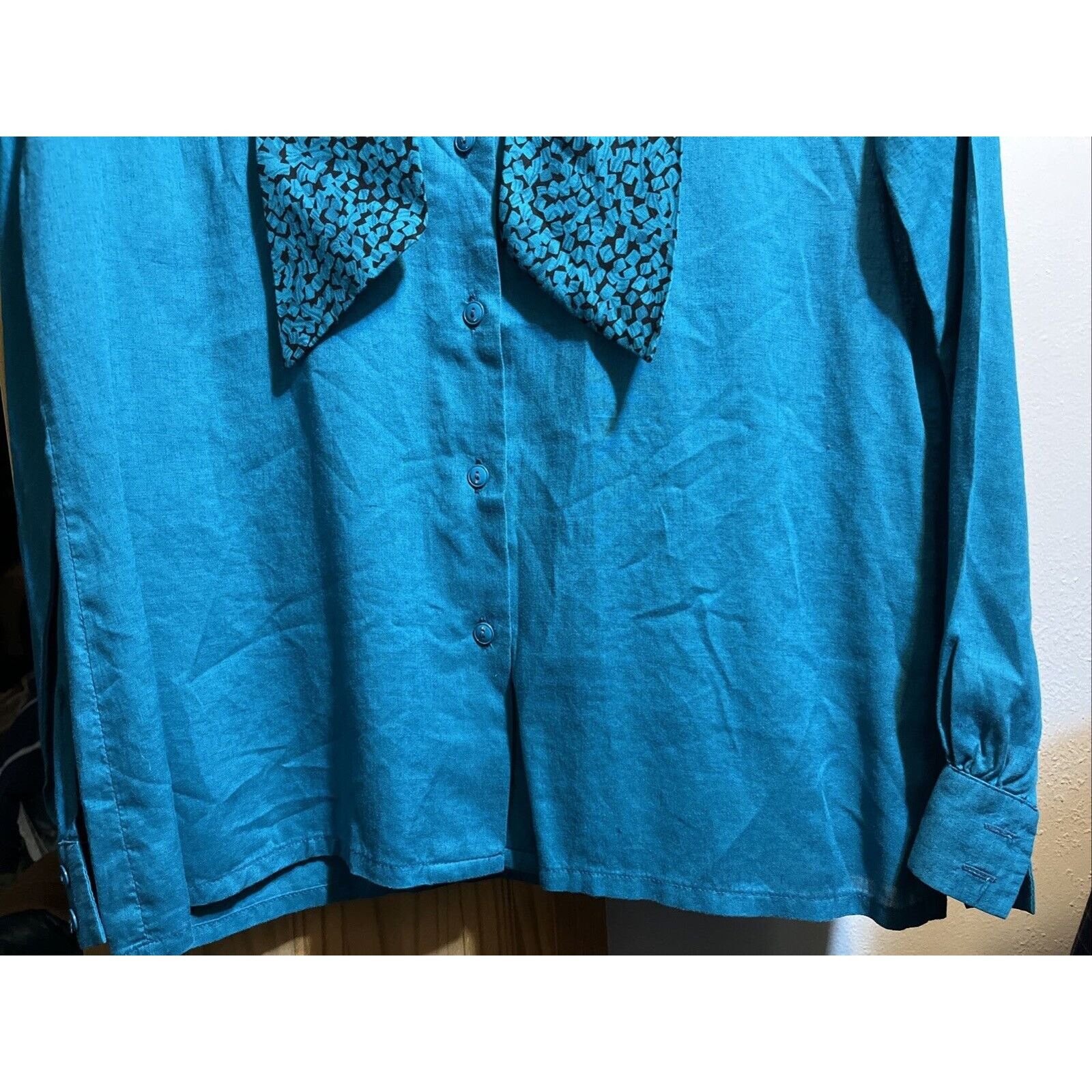 Pendleton Pendleton Country Sophisticates Women 6 Blue Rayon Linen Top Size M / US 6-8 / IT 42-44 - 7 Thumbnail