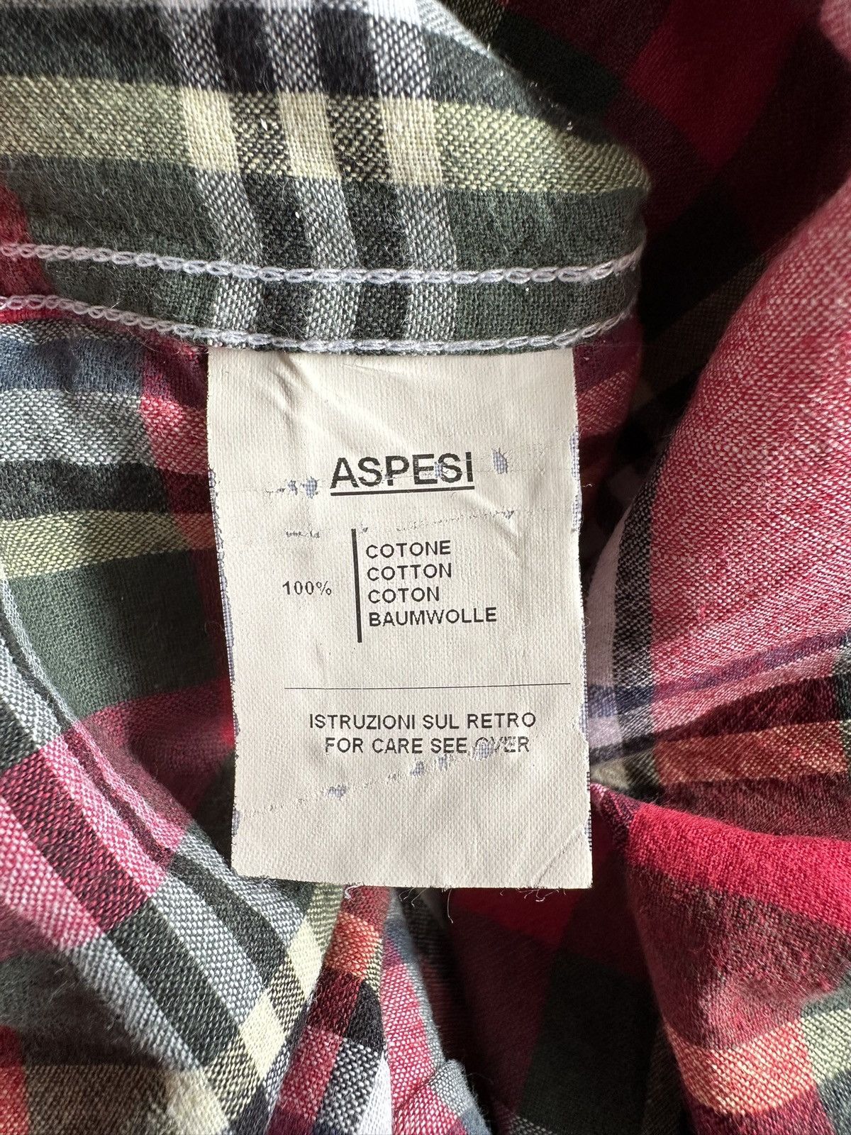 Aspesi 00's Aspesi plaid button up shirt Size US M / EU 48-50 / 2 - 16 Thumbnail