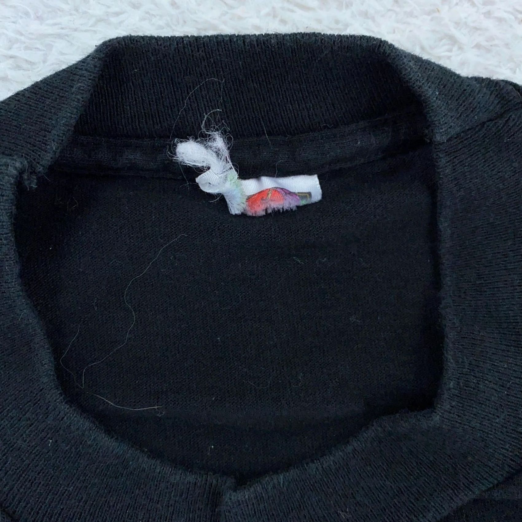 Vintage VINTAGE 90s Black Cotton Crewneck T-Shirt Mens Medium/Large Basic Tee Size US M / EU 48-50 / 2 - 7 Thumbnail
