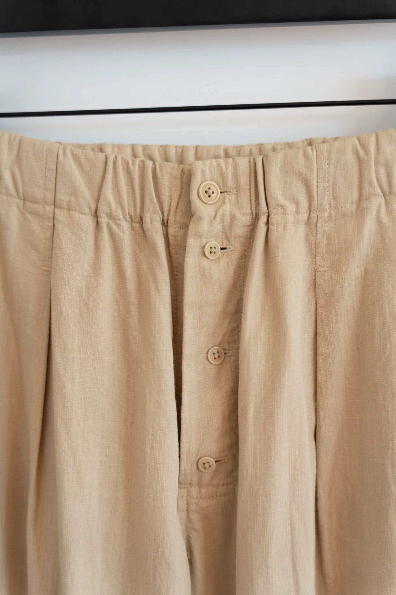 Yohji Yamamoto Yohji Yamamoto 15AW Offwhite Cotton Straight Pants Size US 34 / EU 50 - 4 Thumbnail