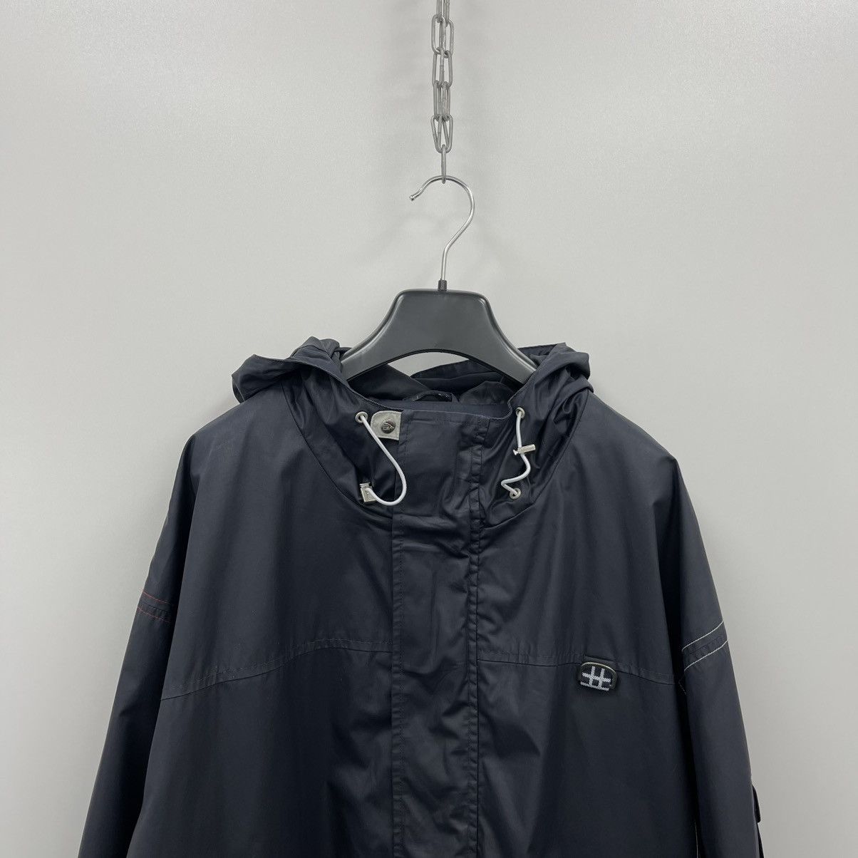 Reebok Reebok Classic Pocket Vintage Rain Jacket Blue Rare Size US M / EU 48-50 / 2 - 2 Thumbnail