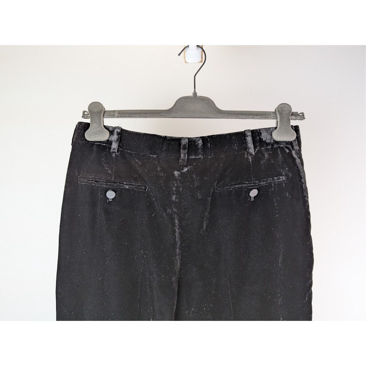 Saint Laurent Paris o1rshd1 Shimmering Velvet Pants in Black Size US 32 / EU 48 - 11 Thumbnail