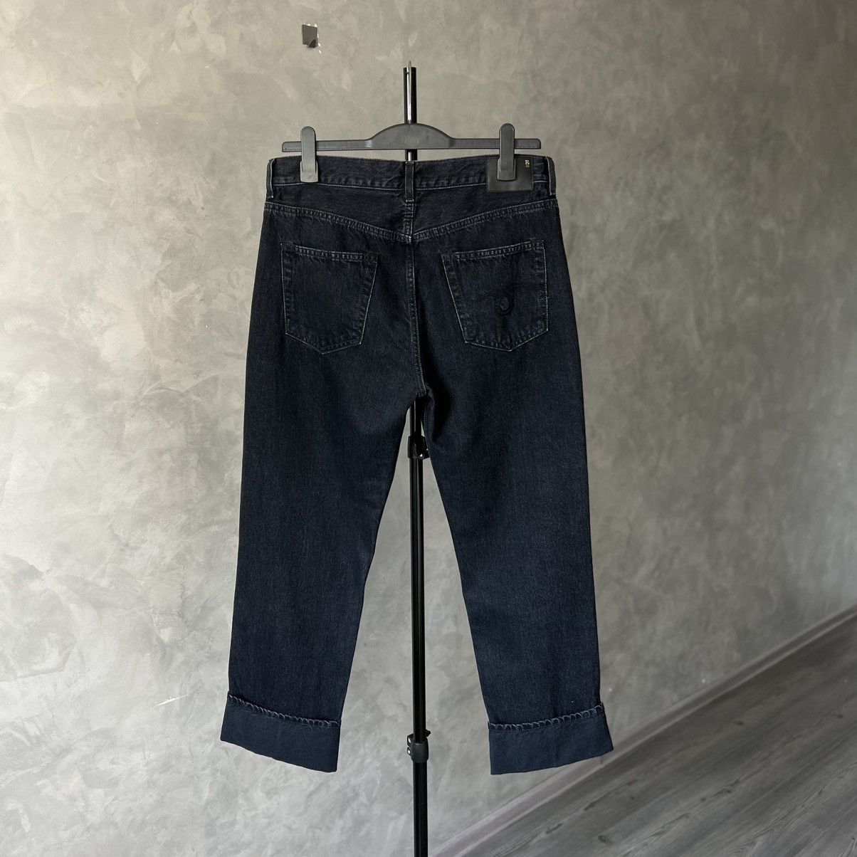 R13 R13 Cuffed Romeo Jeans Onyx Black 29 Size 29" - 8 Thumbnail