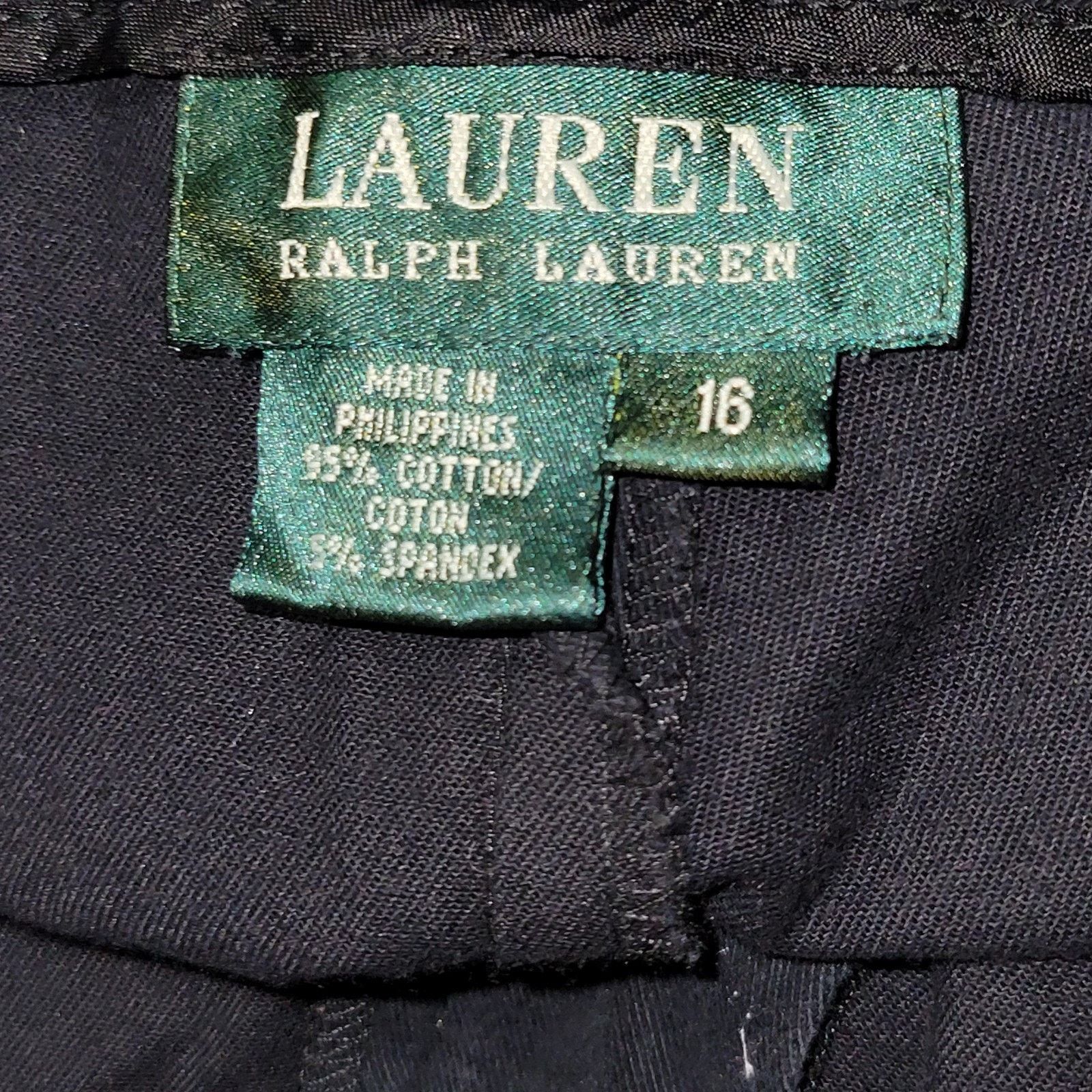 Lauren Ralph Lauren Lauren Ralph Lauren Dress Pants 35x28 Black Adelle Business Size 38" / US 16 / IT 52 - 8 Thumbnail