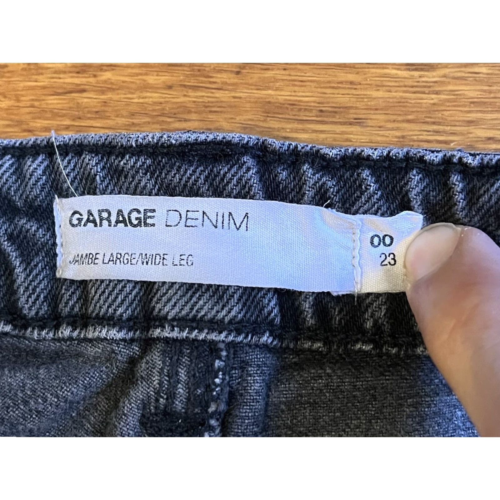Garage Garage Denim Jeans Women's 00 Grey Wide Leg Distressed Size 24" / US 00 / IT 34 - 7 Thumbnail