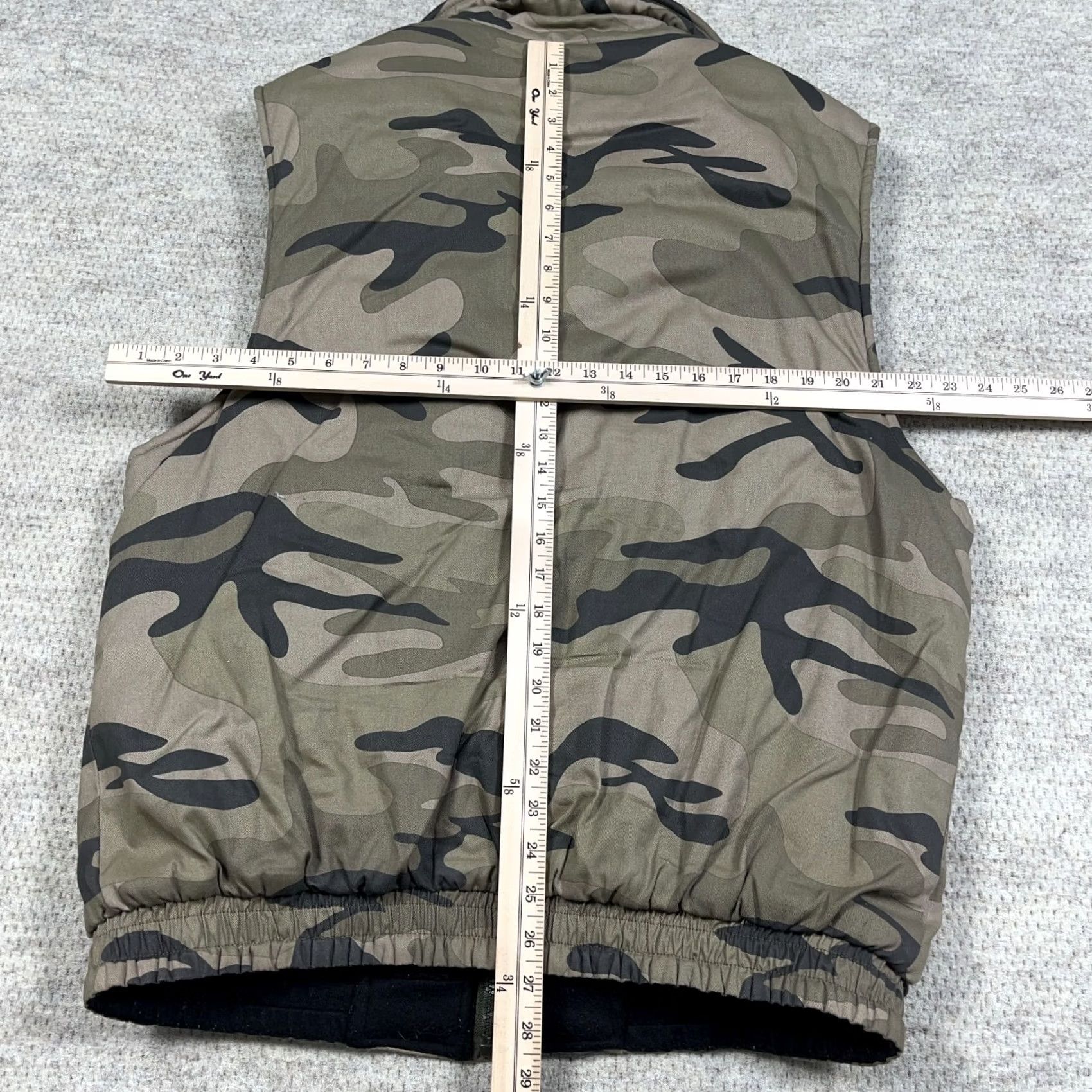 Vintage 10W Apparel Camo Work Vest Men Large Duck Canvas Fleece Lined Work Wear Pockets Hunting Brown 90s Outdoor Size US L / EU 52-54 / 3 - 7 Thumbnail