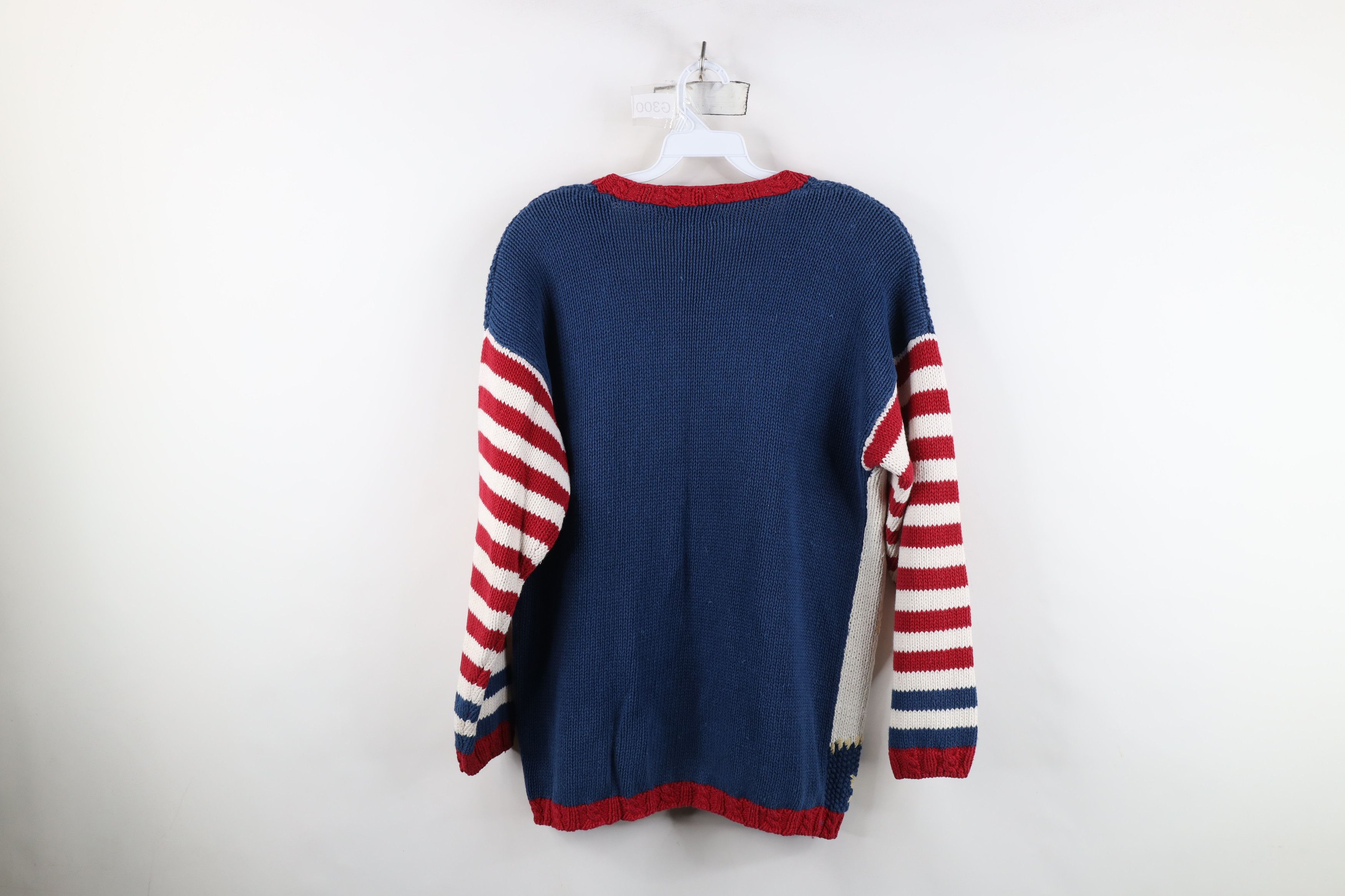 Vintage Vintage 90s Streetwear Flower Boat Anchor Cardigan Sweater Size M / US 6-8 / IT 42-44 - 13 Thumbnail