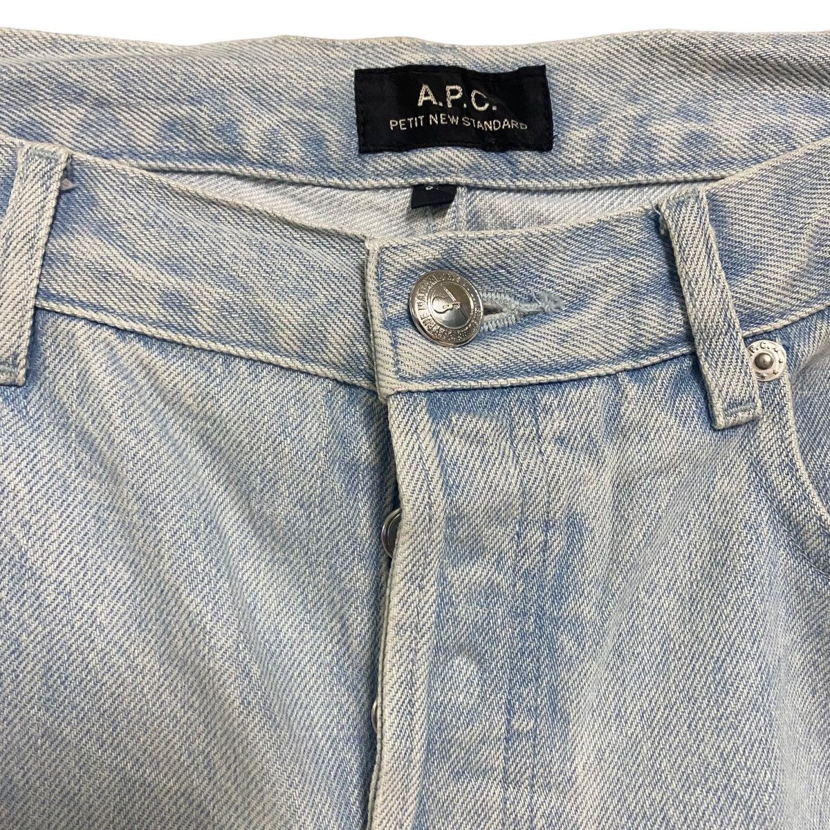 A.P.C. A.P.C Petit New Standard Light Blue Stonewash Jeans Size US 31 - 6 Thumbnail