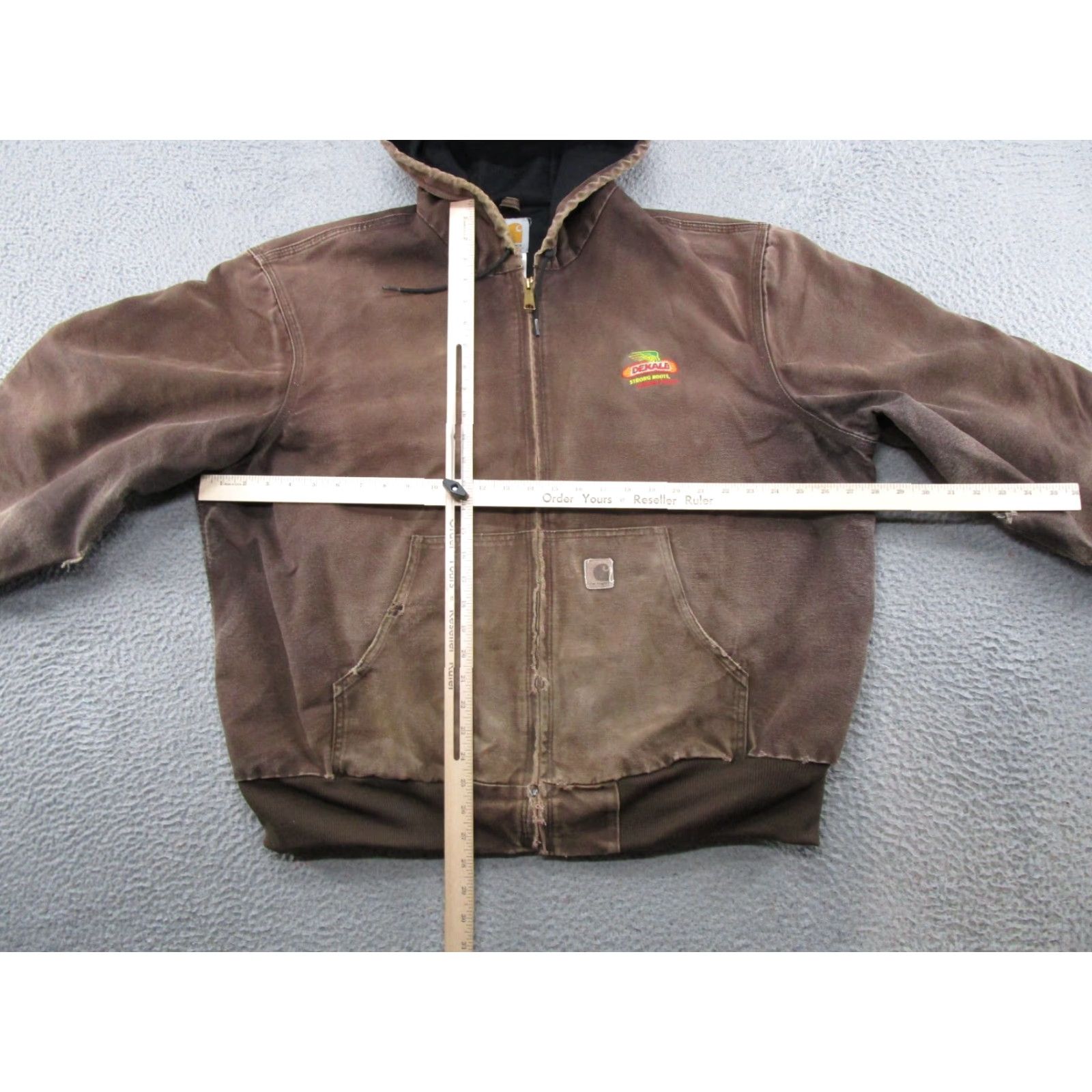 Carhartt VINTAGE Carhartt Canvas Coat J25 DKB Lined Brown Field Barn Jacket Men SZ 2XL Distressed Size US XXL / EU 58 / 5 - 7 Thumbnail